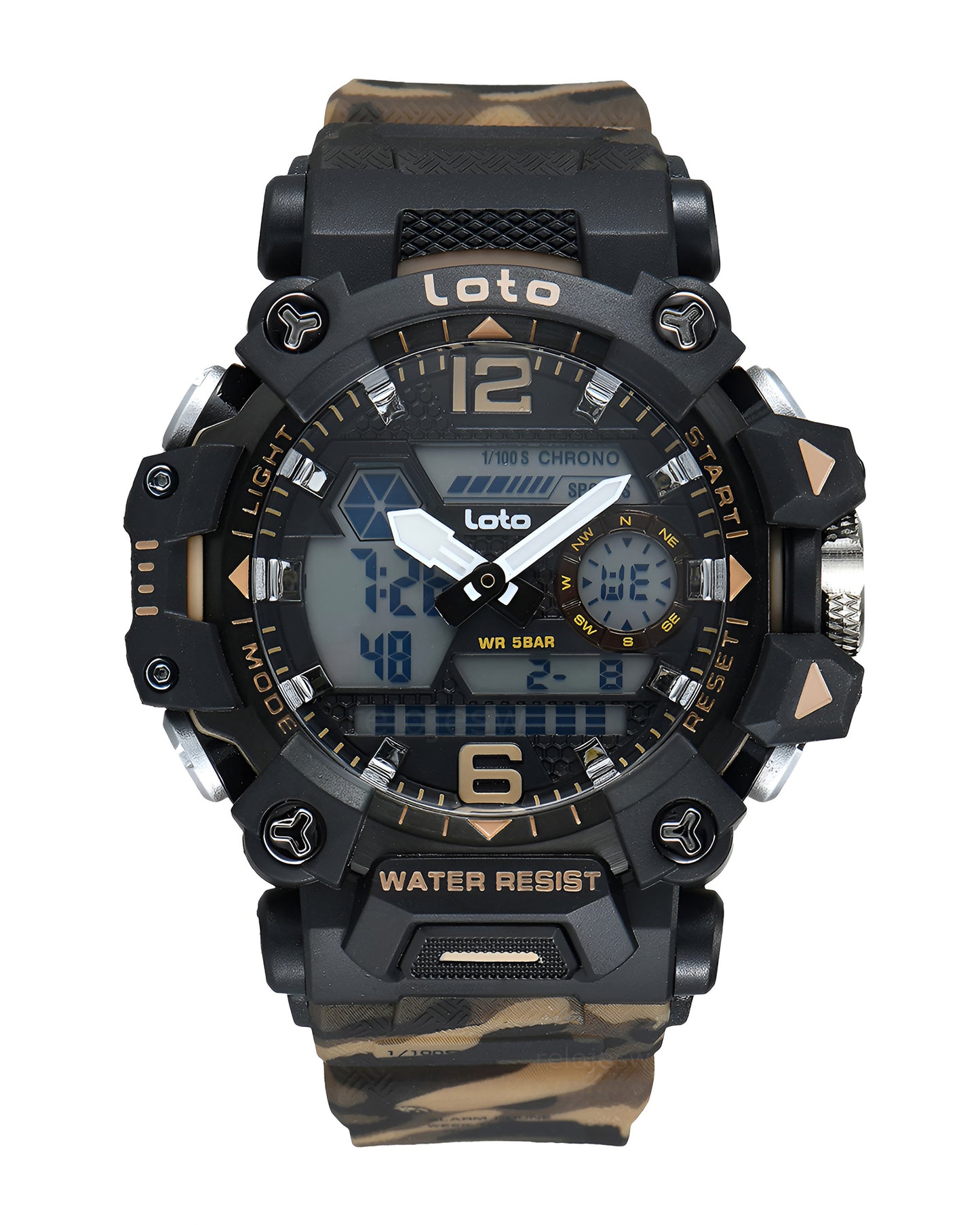 Reloj Loto Hombre Original Café LT-2571-CFMI