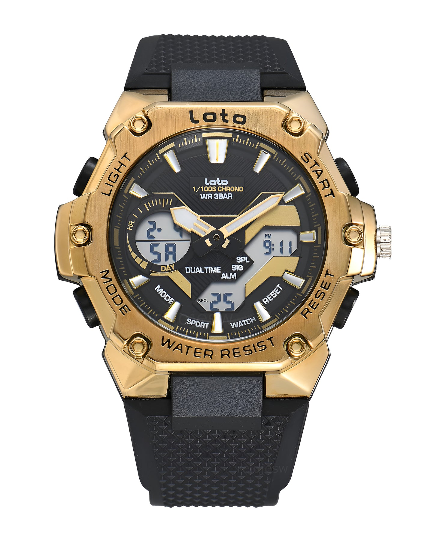 Reloj Loto Hombre Original Negro LT-2575-NEDO