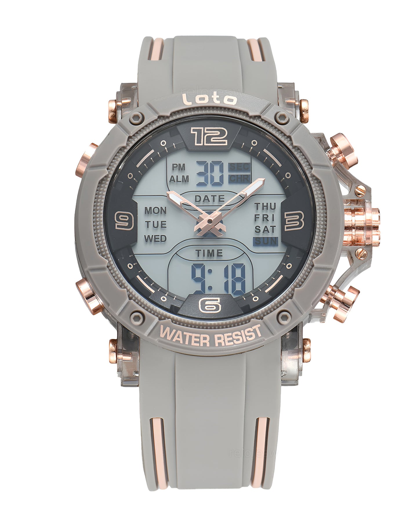 Reloj Loto Hombre Original Gris LT-2578-GROR