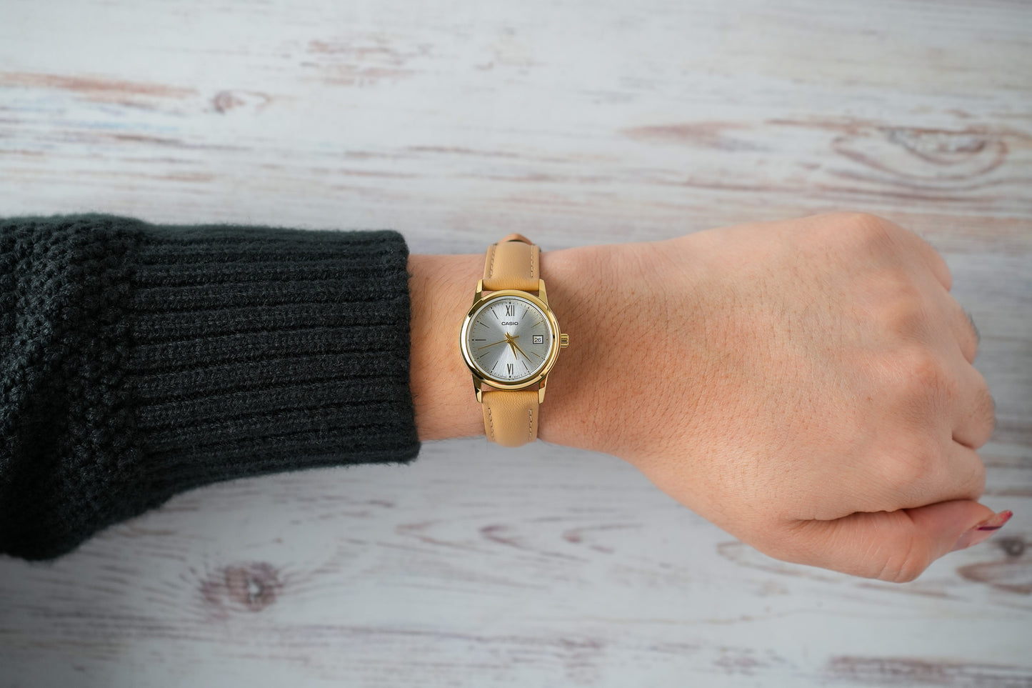 Reloj Casio Mujer Original Café LTP-V002GL-7B3