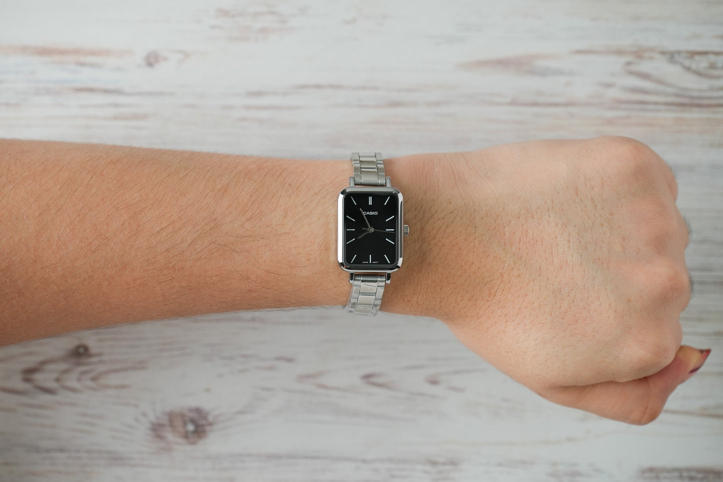Reloj Casio Mujer Original Plateado LTP-V009D-1E