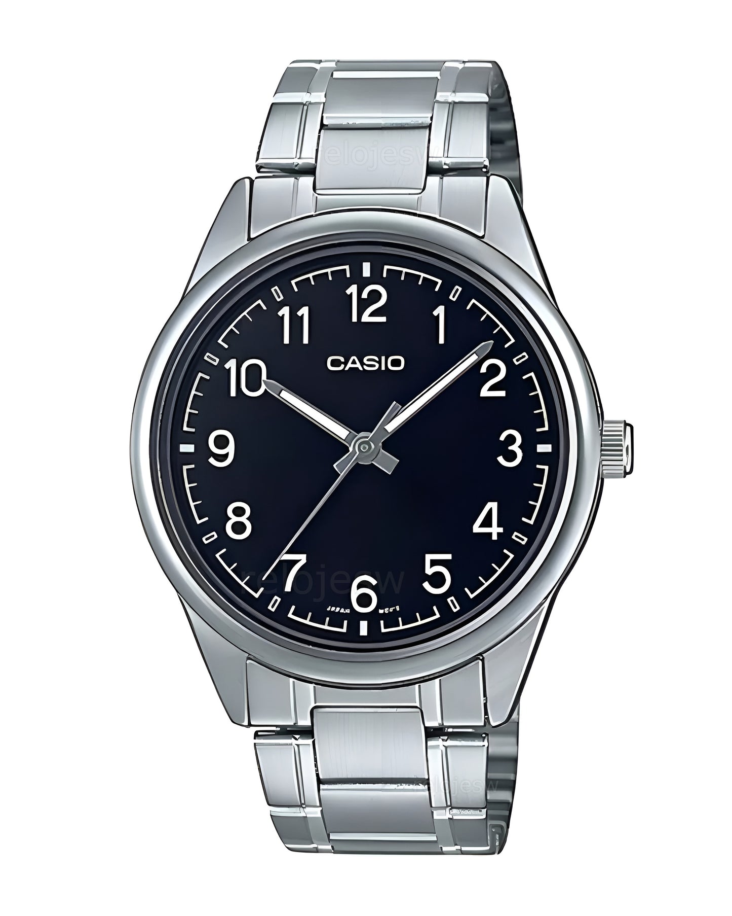 Reloj Casio Hombre Original Plateado MTP-V005D-1B4