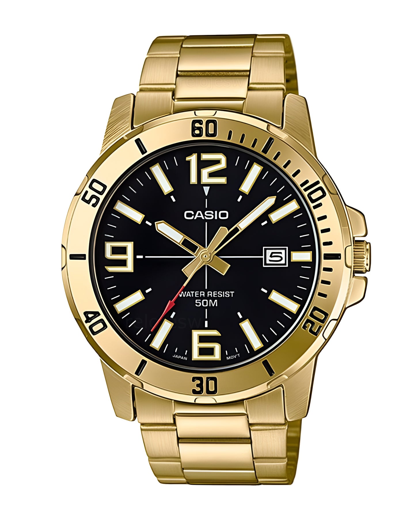 Reloj Casio Original Hombre Dorado MTP-VD01G-1BV
