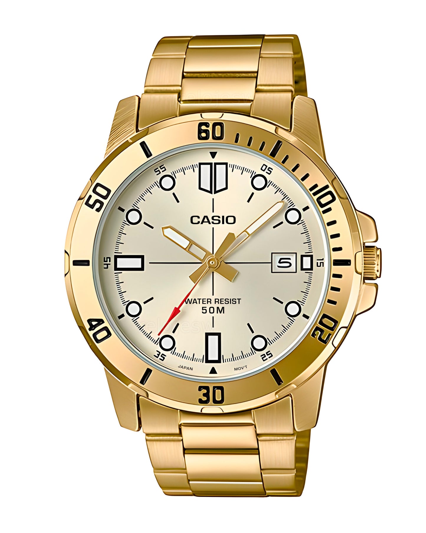 Reloj Casio Hombre Dorado MTP-VD01G-9EV