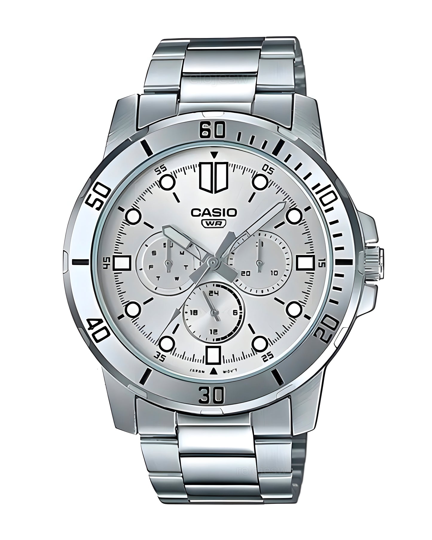 Reloj Casio Hombre Plateado MTP-VD300D-7E