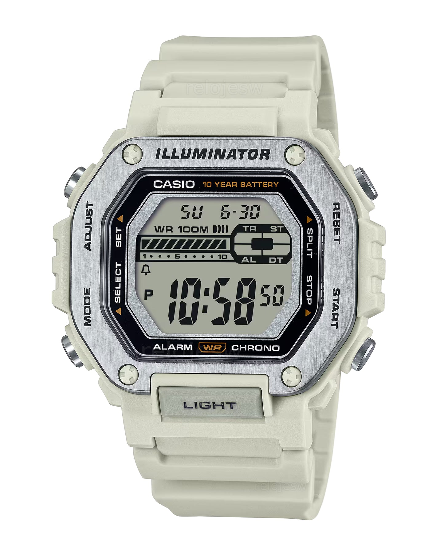 Reloj Casio Hombre Original Gris MWD-110H-8AV