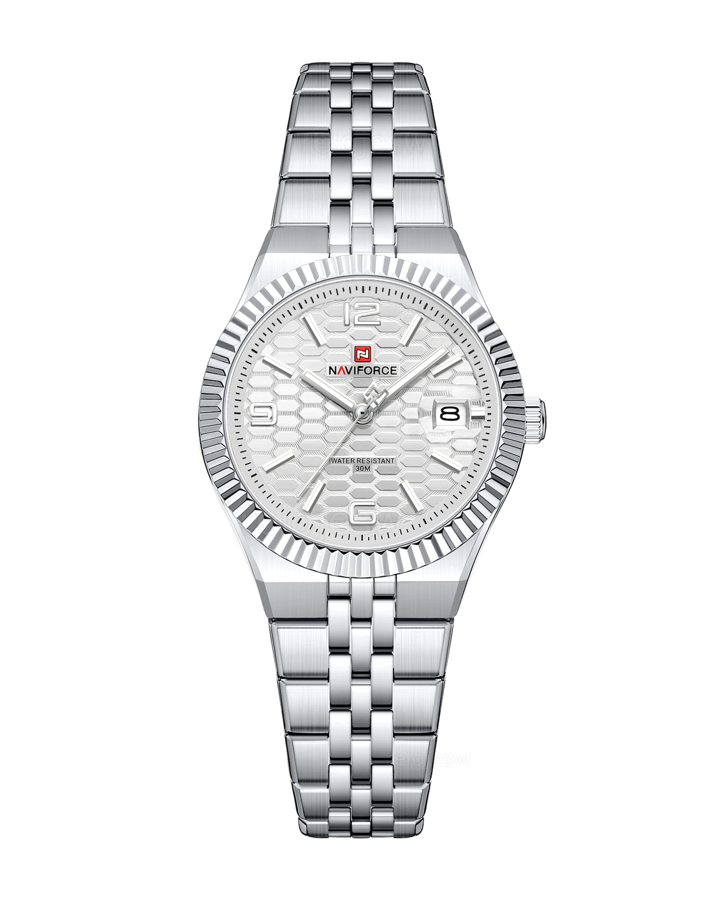 Reloj Naviforce Mujer Original Plateado NF5079-PLPL