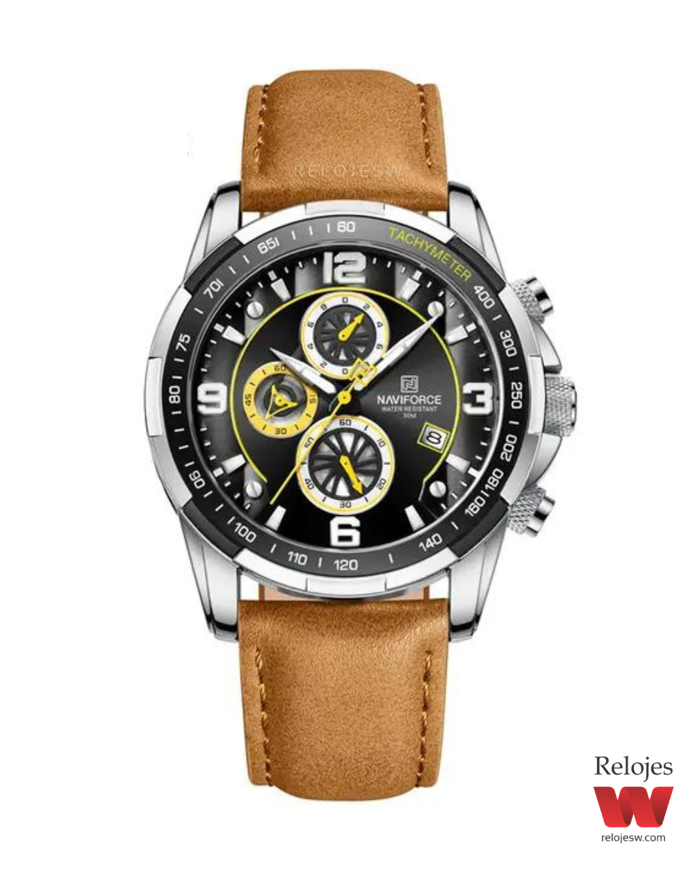 Reloj Naviforce Hombre NF8020L Café Plateado