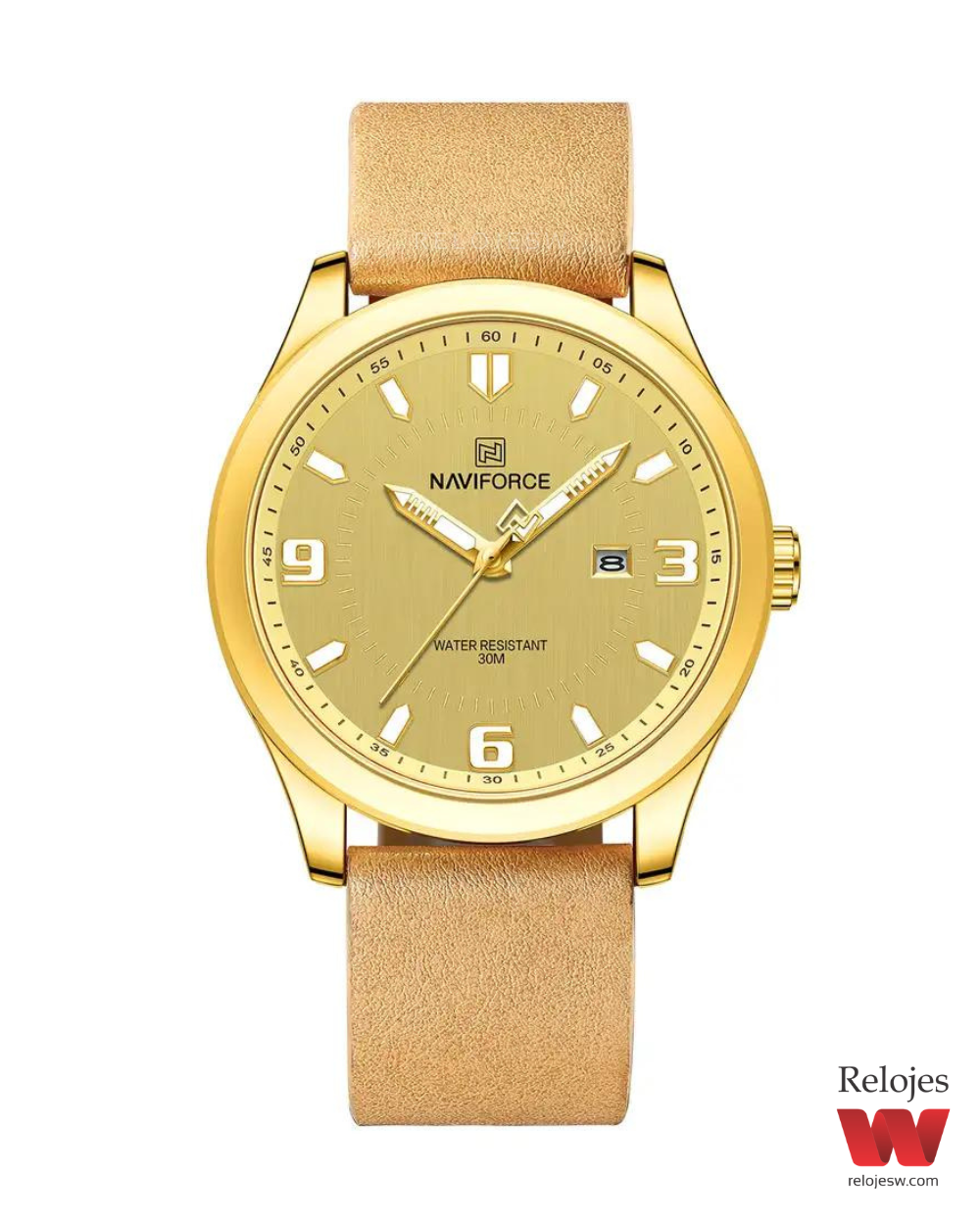 Reloj Naviforce Hombre NF8024 Café Dorado