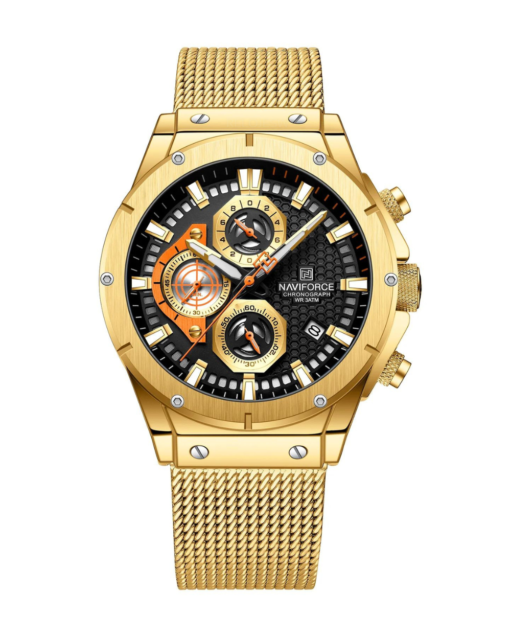 Reloj Naviforce Hombre Dorado NF8027S-DODO