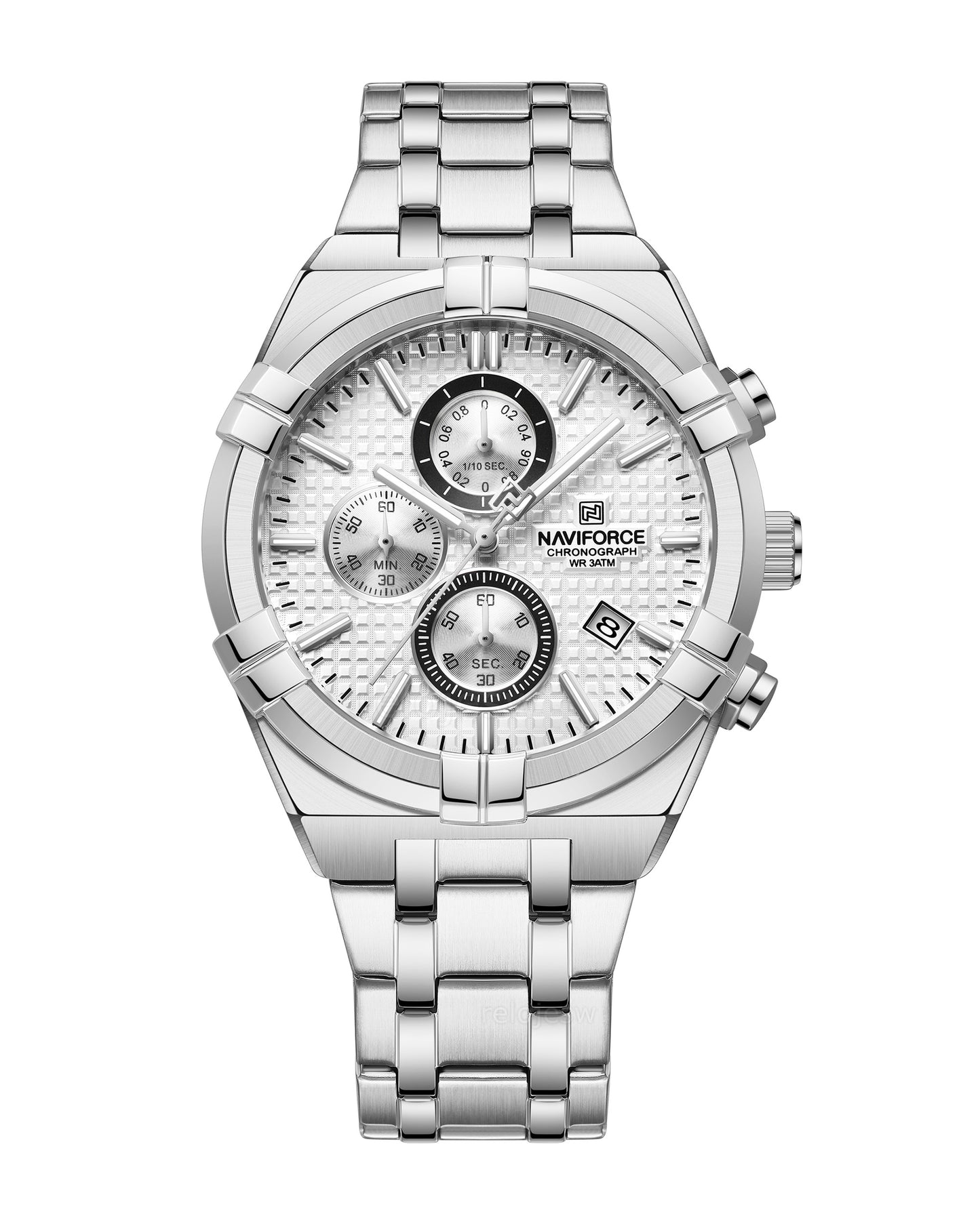 Reloj Naviforce Hombre Plateado NF8042-PLPL