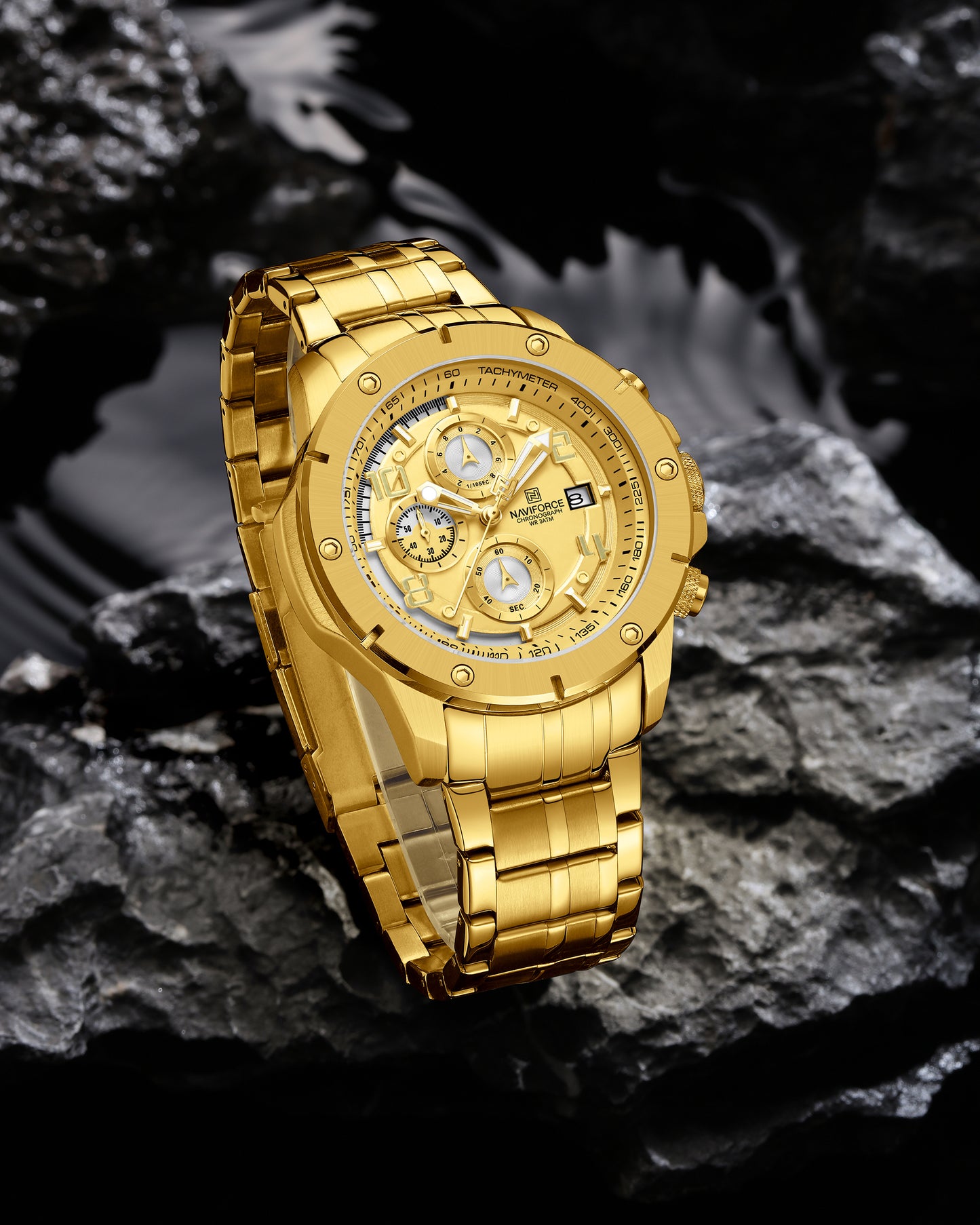 Reloj Naviforce Hombre Dorado NF8056-DODO