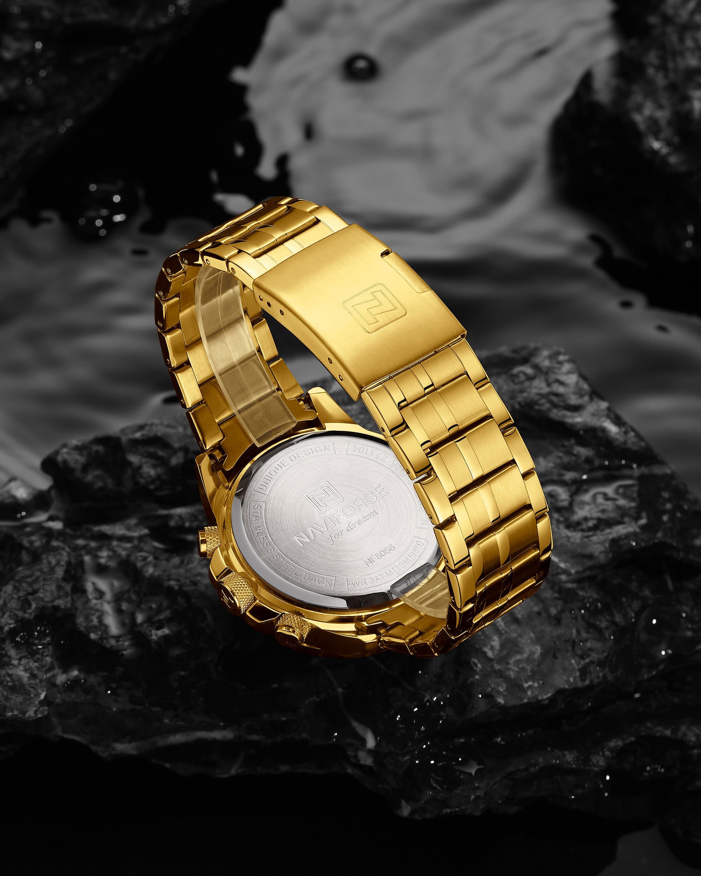 Reloj Naviforce Hombre Dorado NF8056-DODO