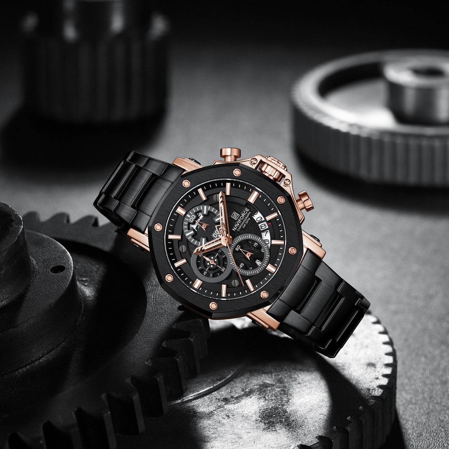 Reloj Naviforce Hombre Negro NF8065-NEOR