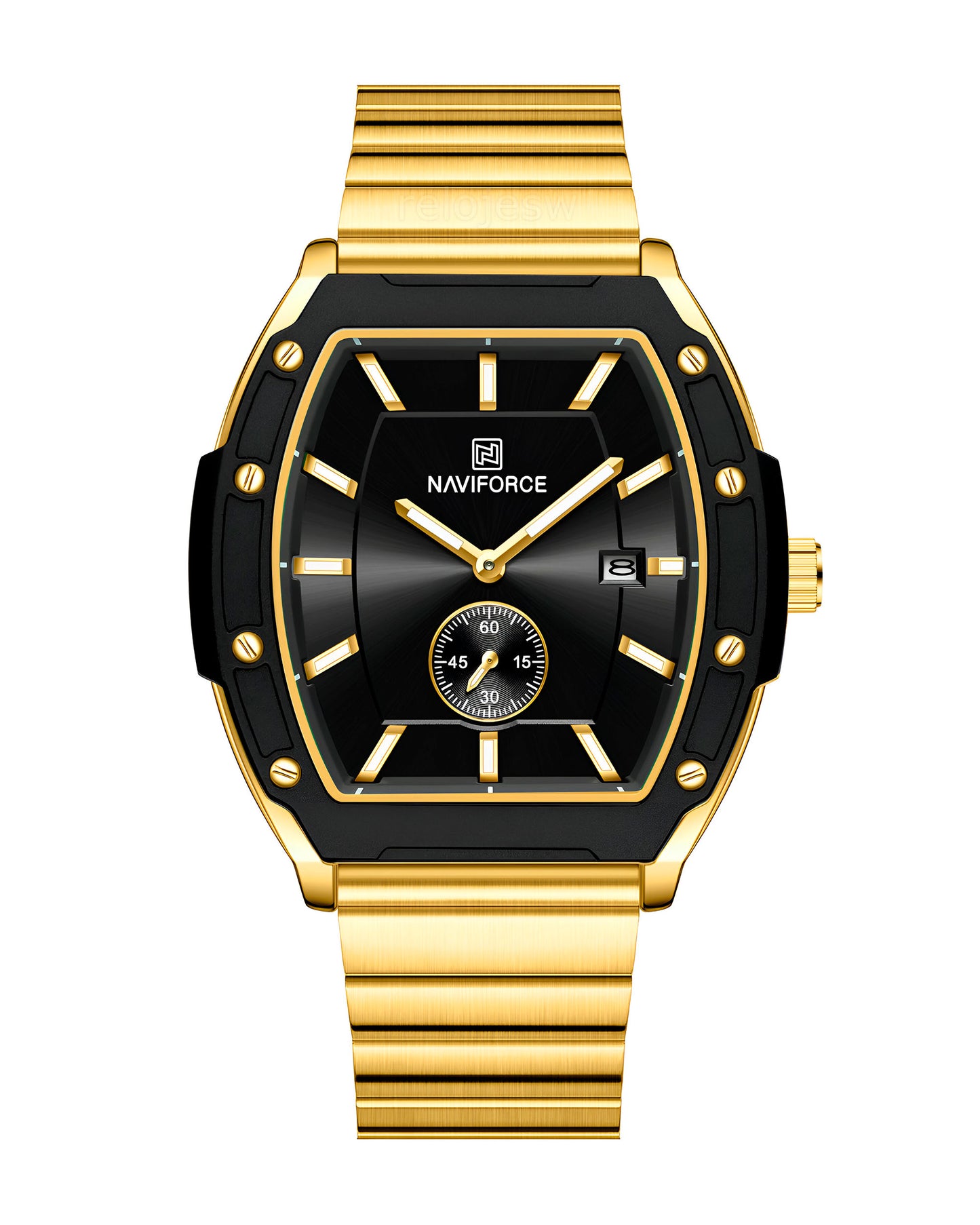 Reloj Naviforce Hombre Dorado NF8068-DONE