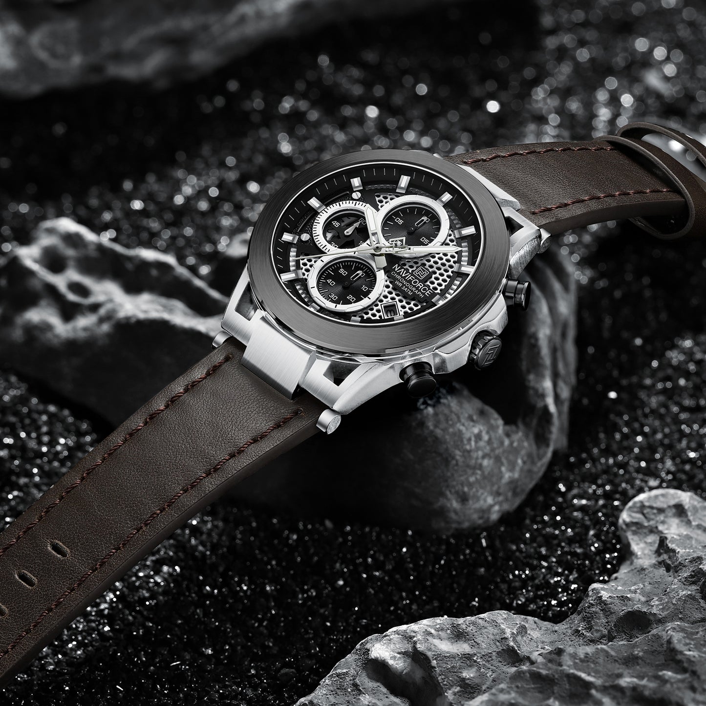 Reloj Naviforce Hombre Marrón NF8073-MAPL