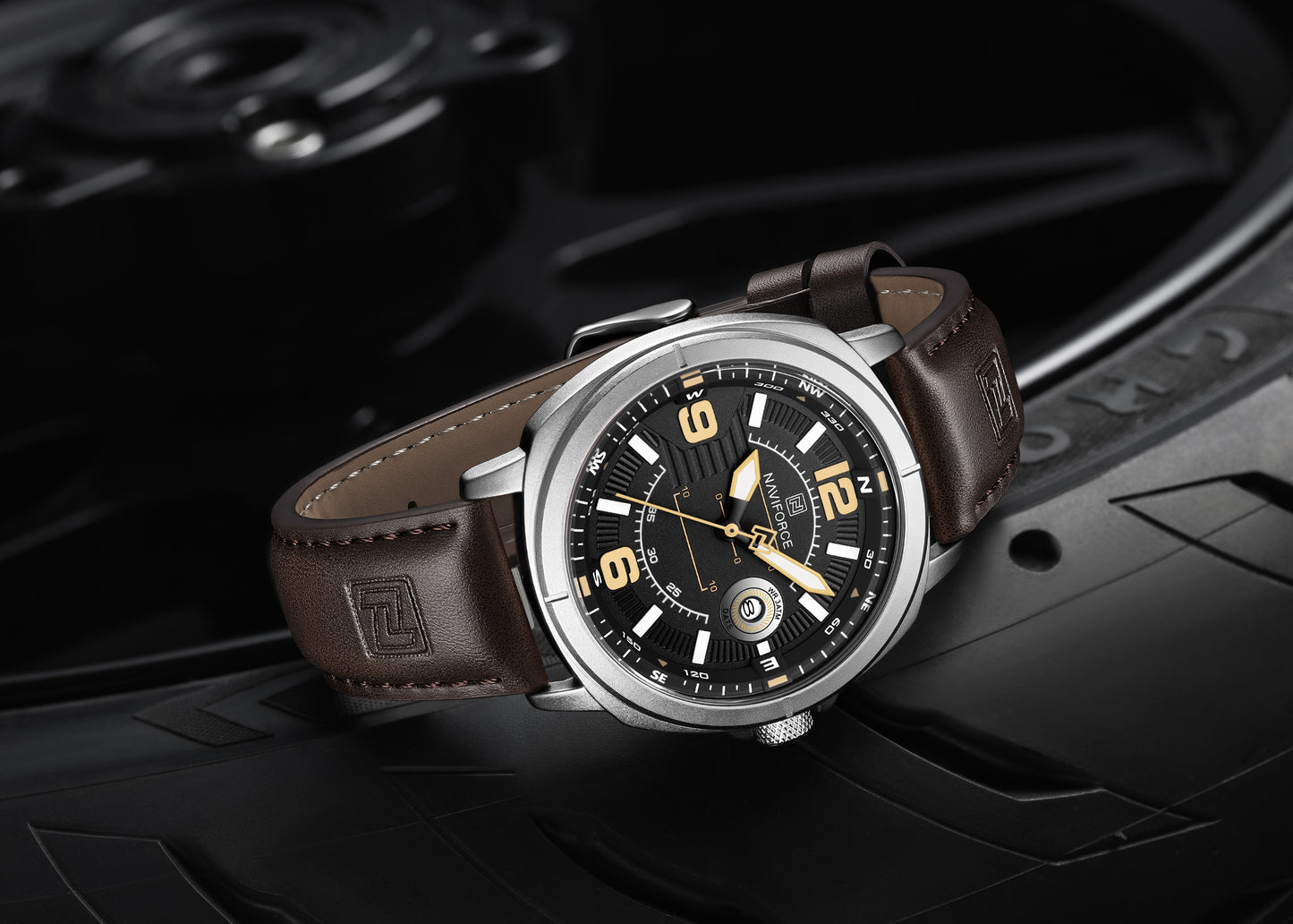 Reloj Naviforce Hombre Marrón NF8078-MAPL