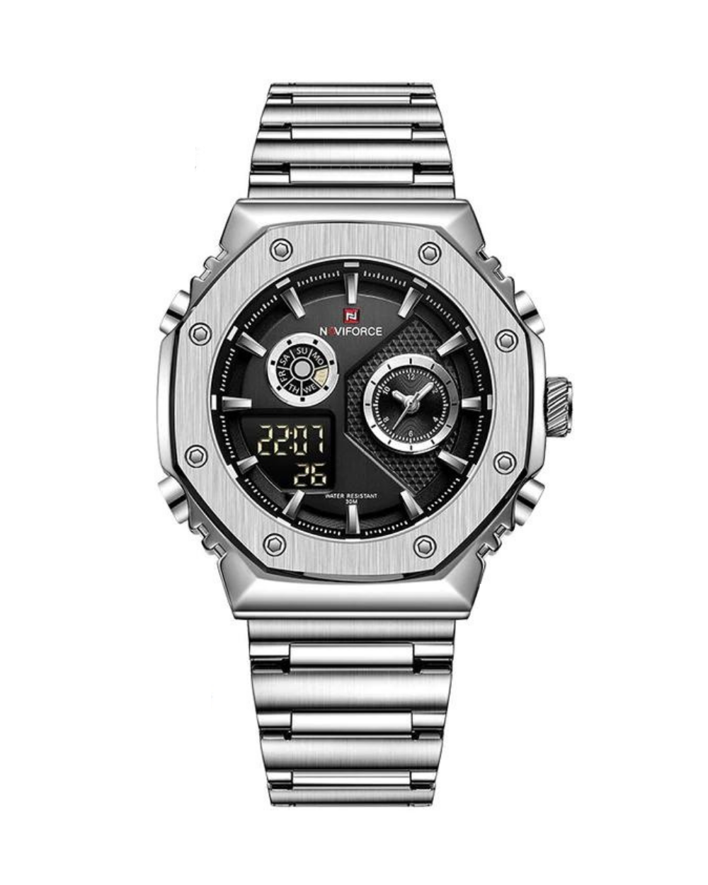 Reloj Naviforce Hombre Plateado NF9216S-2