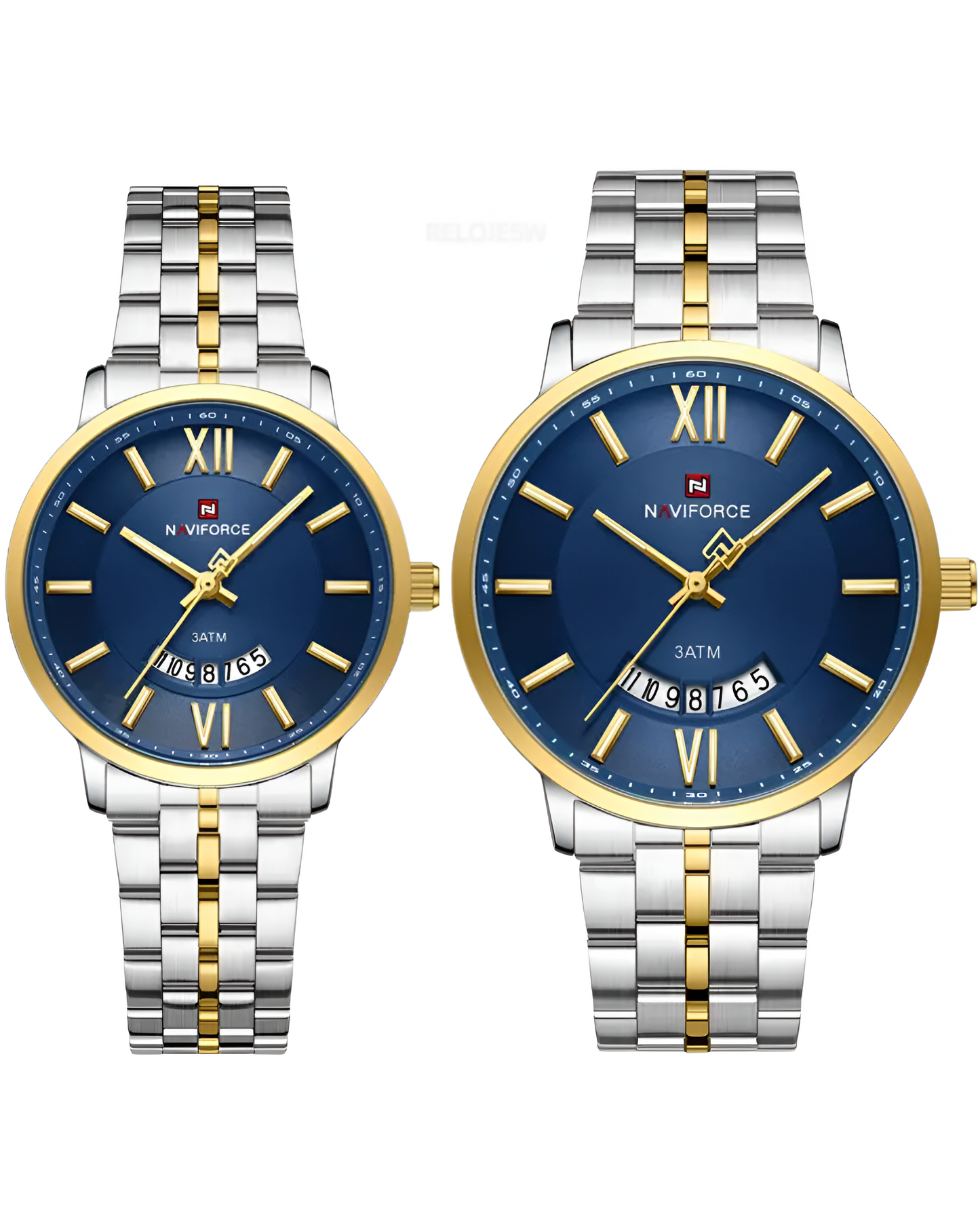 Reloj Naviforce Pareja Plateado Azul NF9238-BIAZ