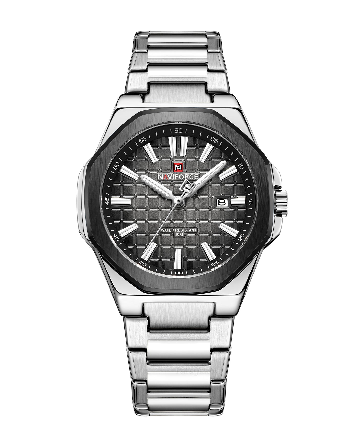 Reloj Naviforce Hombre Plateado NF9258-PLNE