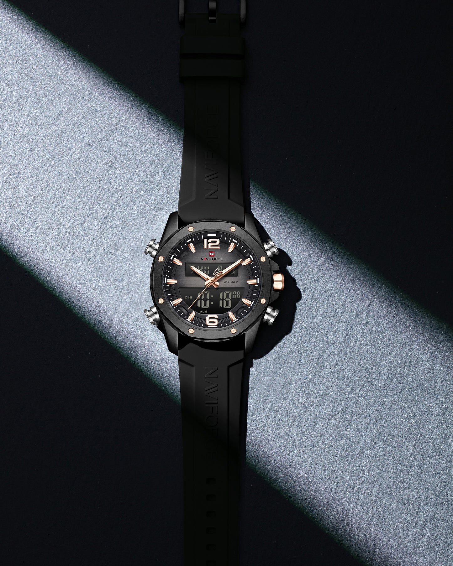 Reloj Naviforce Hombre Original Negro NF9264-NENEOR