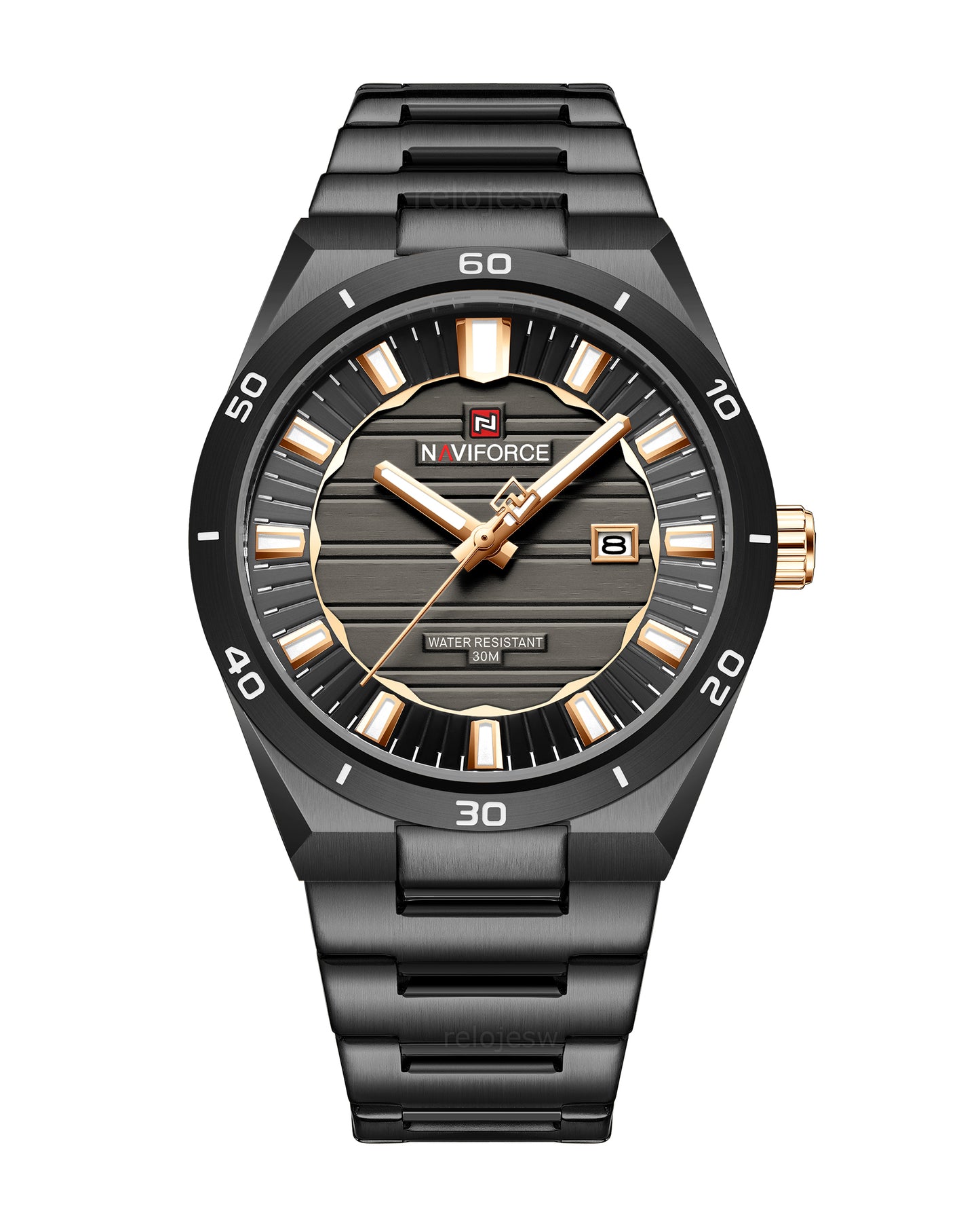 Reloj Naviforce Hombre Negro NF9268-NEOR