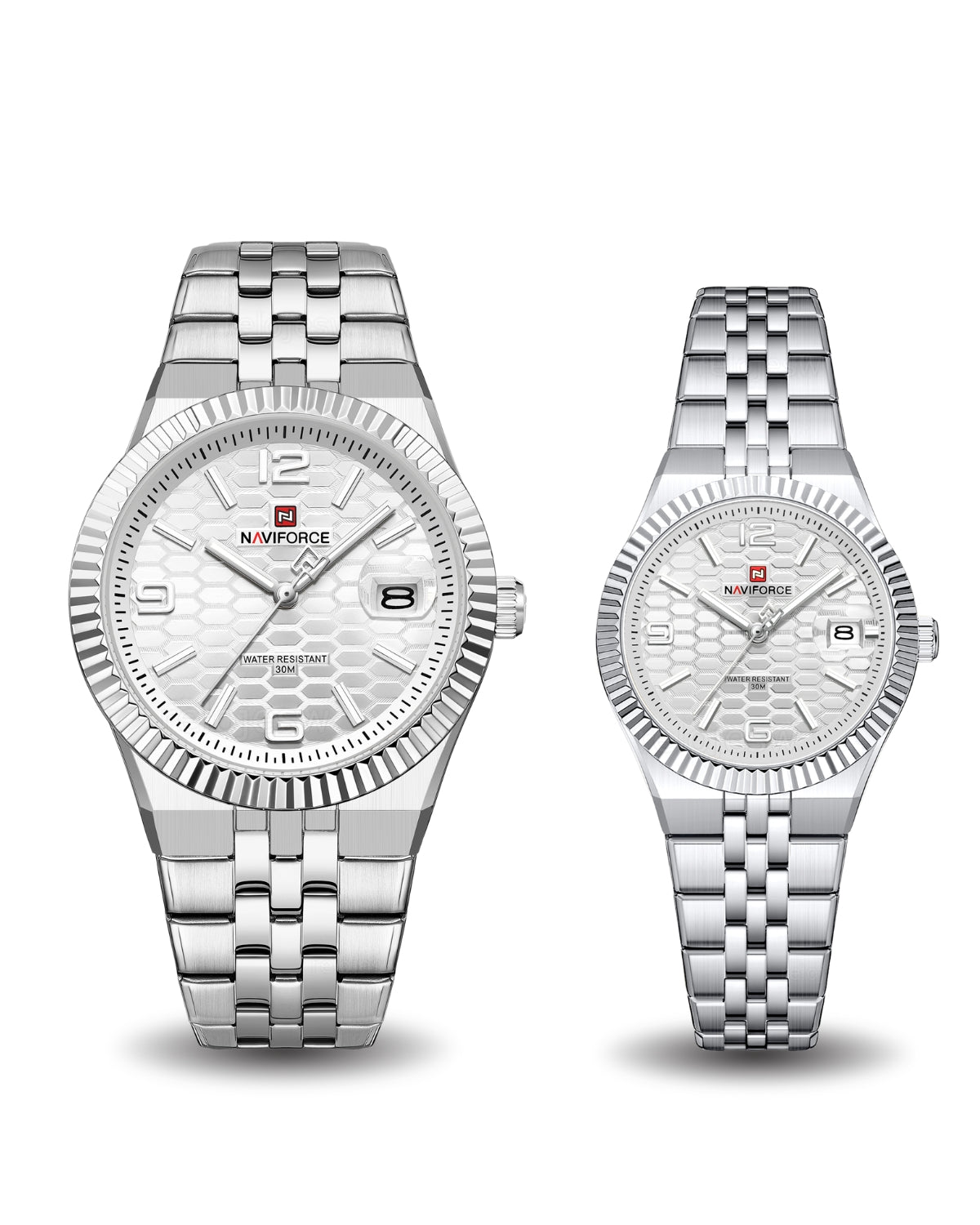 Relojes Naviforce Pareja Plateado NF9277-PLPL-NF5079-PLPL