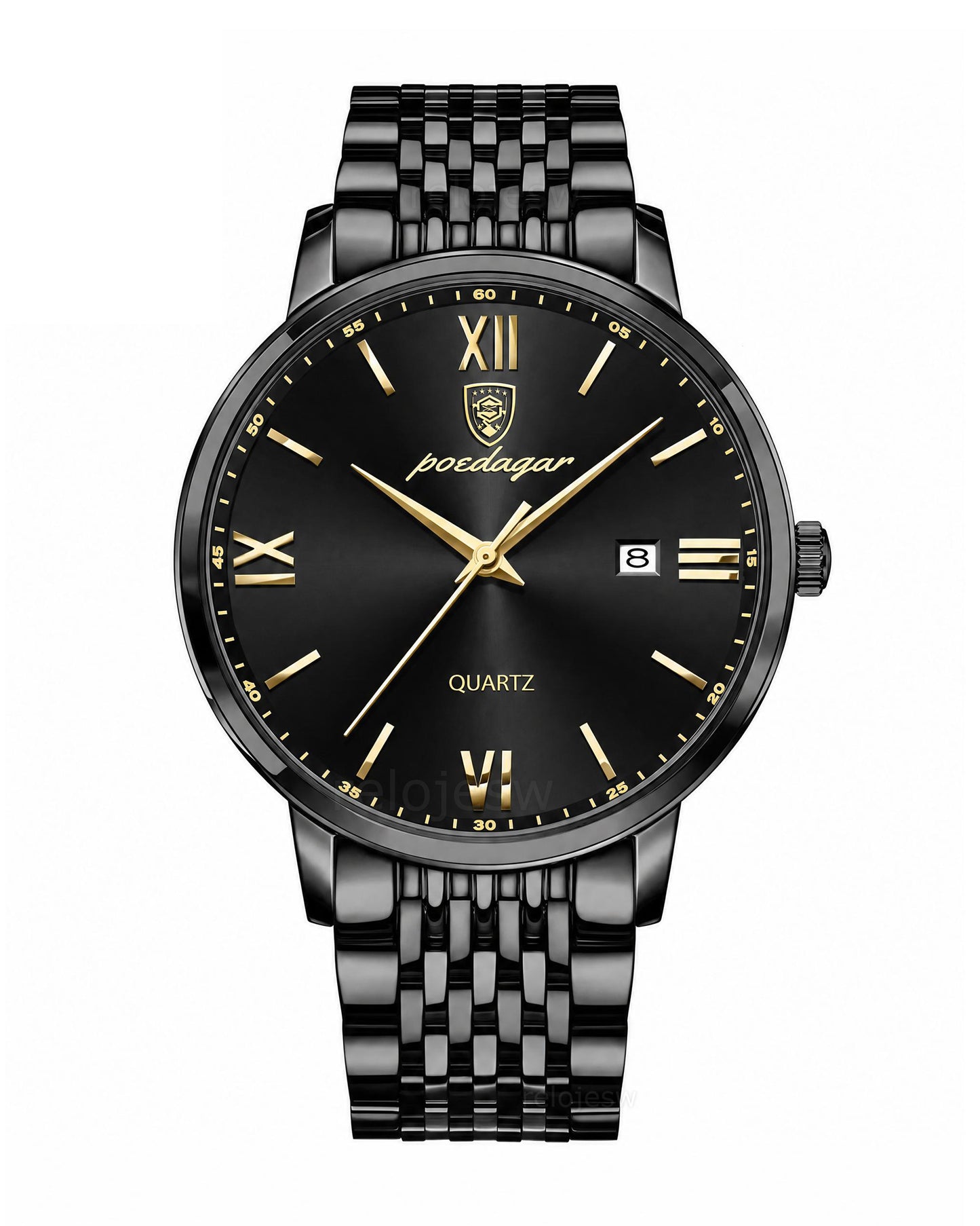 Reloj Poedagar Hombre Original Negro PG-836-NENEAM