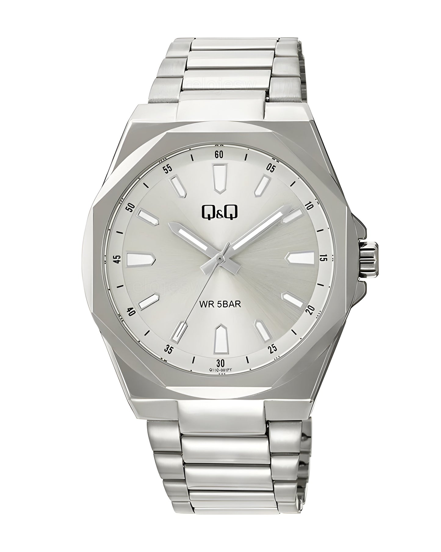 Reloj Q&Q Hombre Plateado Q11C001Y