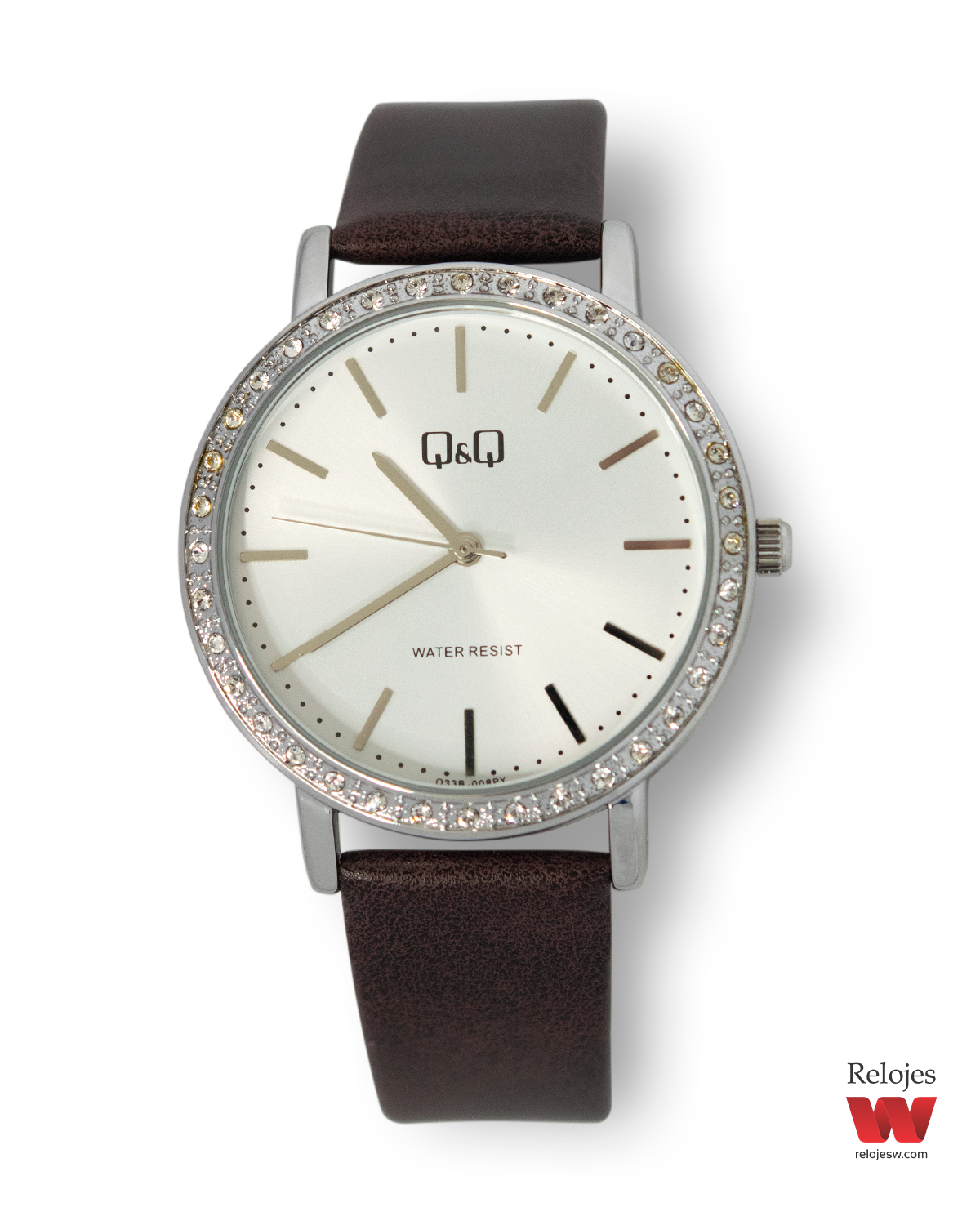 Reloj Q&Q Mujer Marrón Plateado Q33B008Y