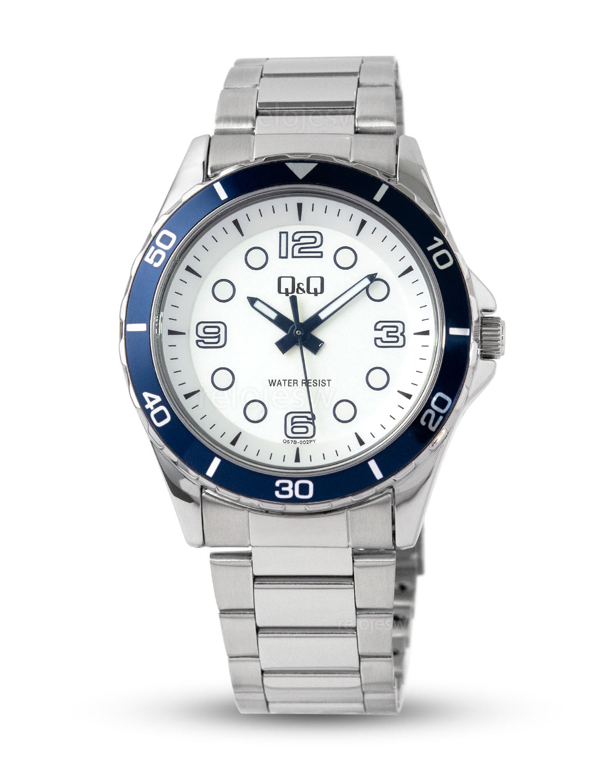 Reloj Q&Q Hombre Plateado Q57B002Y