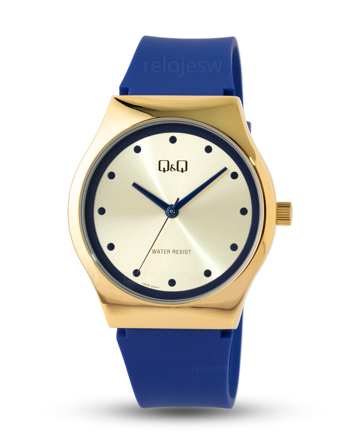 Reloj Q&Q Mujer Azul Dorado Q64B503Y