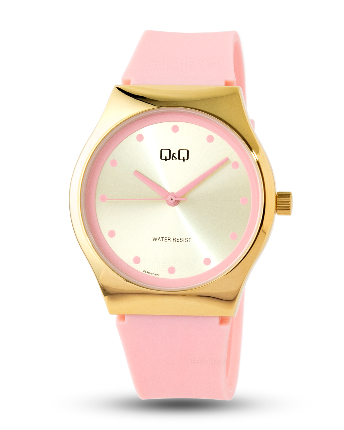 Reloj Q&Q Mujer Rosado Dorado Q64B505Y