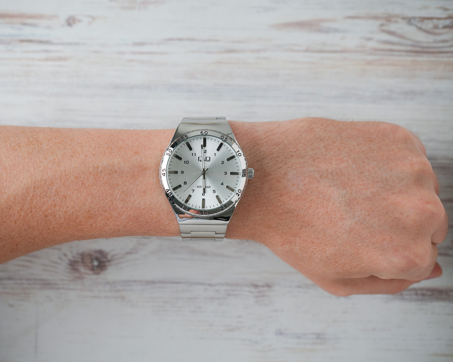 Reloj Q&Q Hombre Original Plateado Q70B001Y