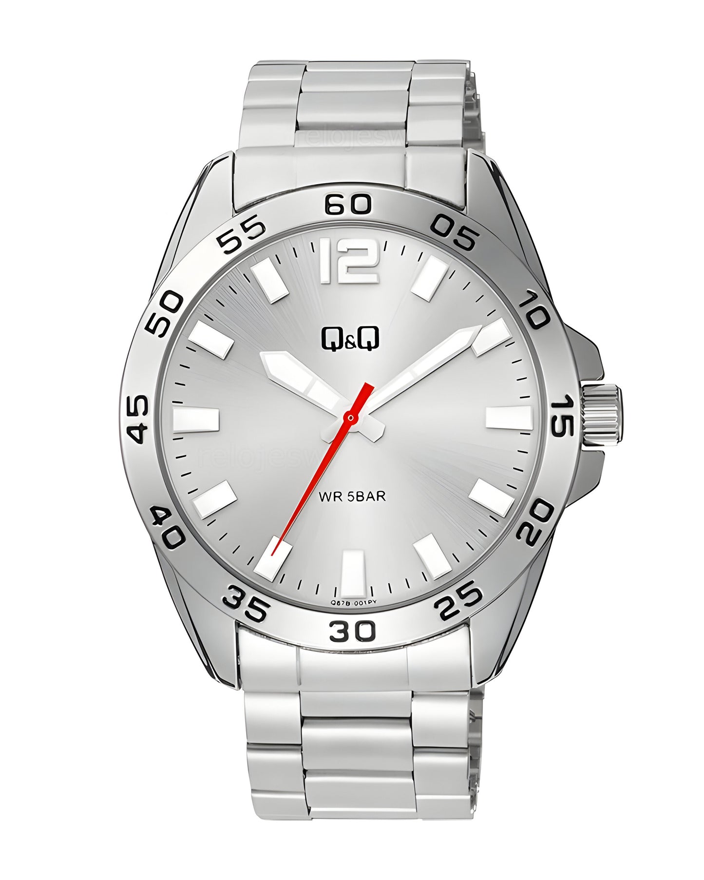 Reloj Q&Q Hombre Plateado Q87B001Y
