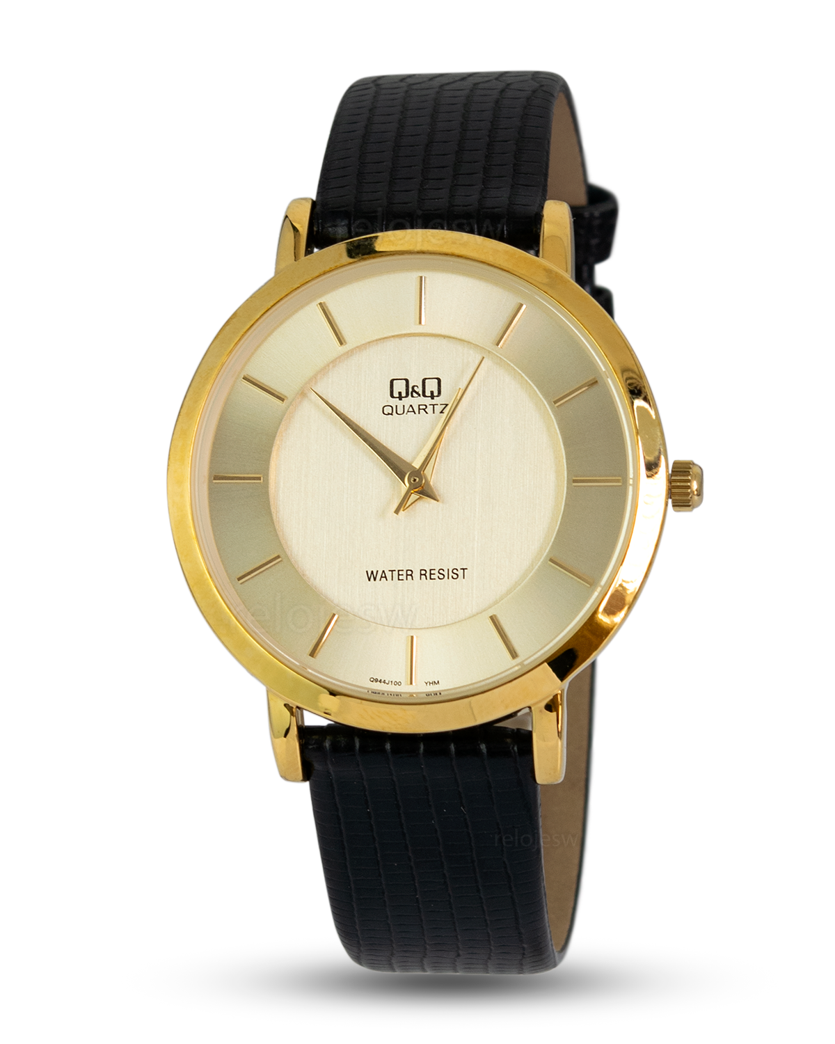 Reloj Q&Q Hombre Negro Dorado Q944J100Y