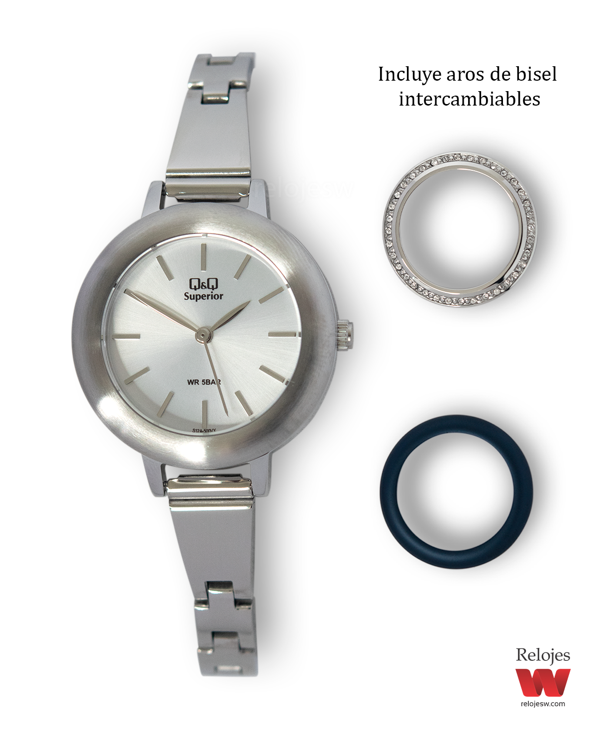 Reloj Q&Q Superior Mujer S12A500Y Plateado