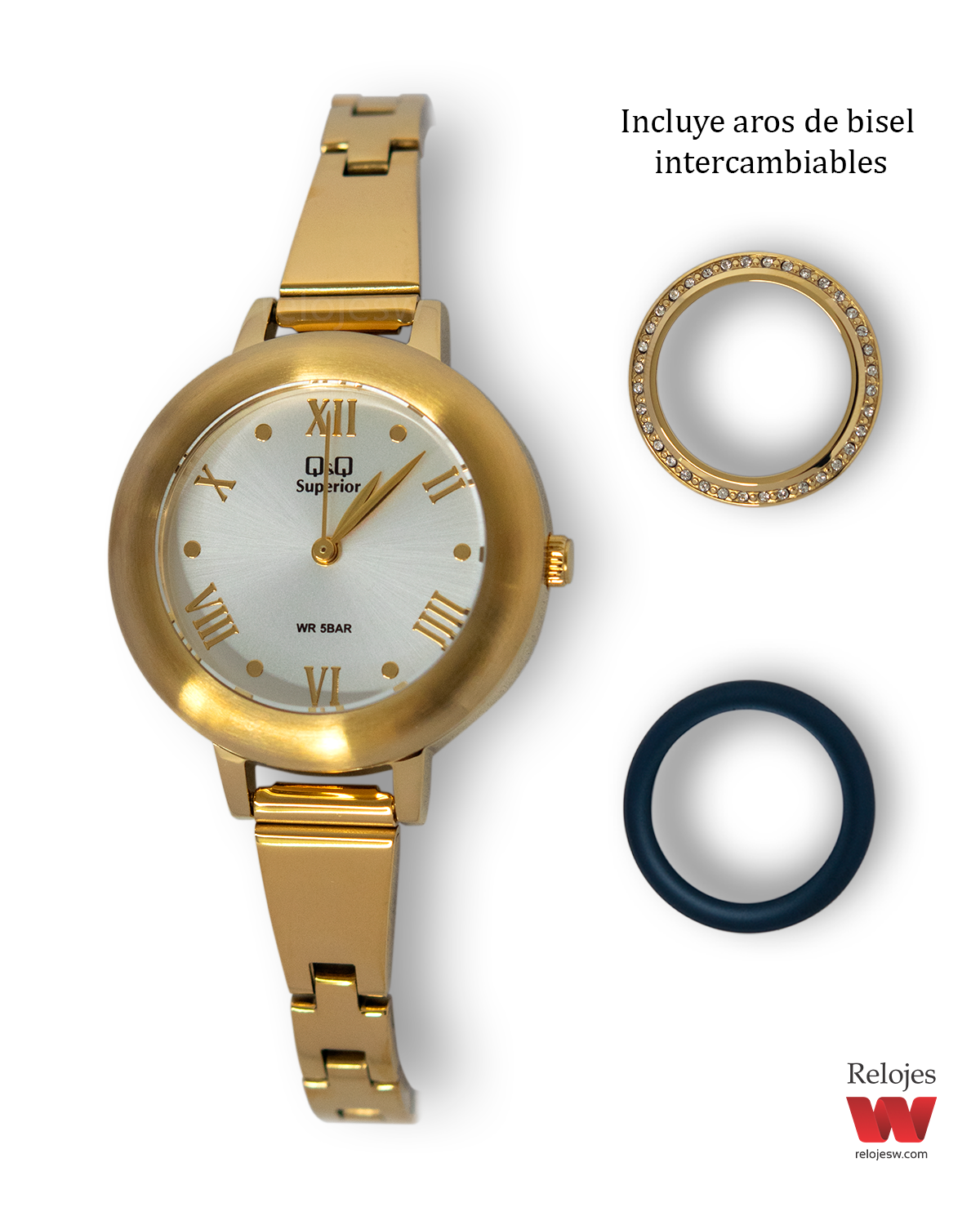 Reloj Q&Q Superior Mujer Dorado S12A501Y
