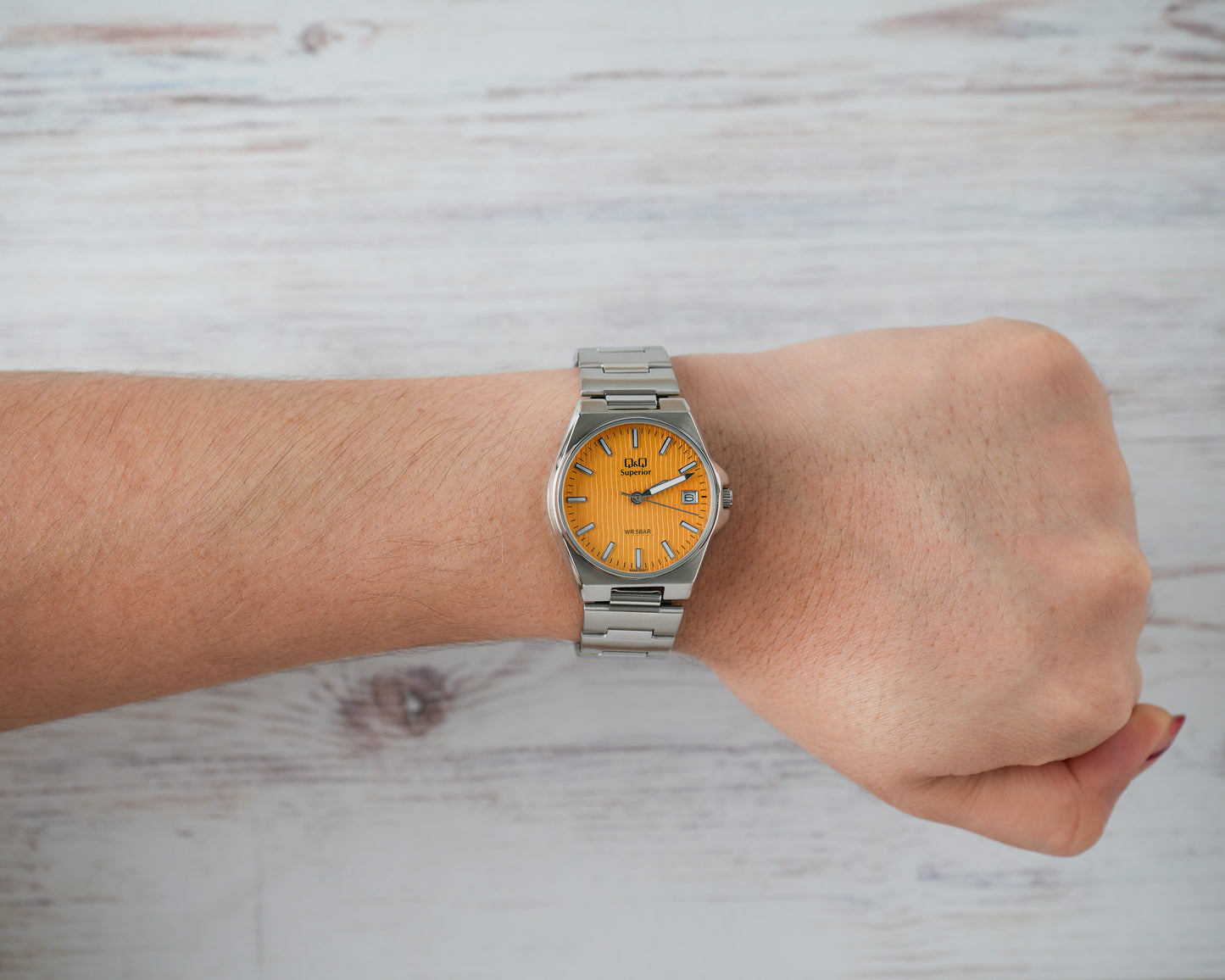 Reloj Q&Q Superior Mujer Plateado S22A005Y