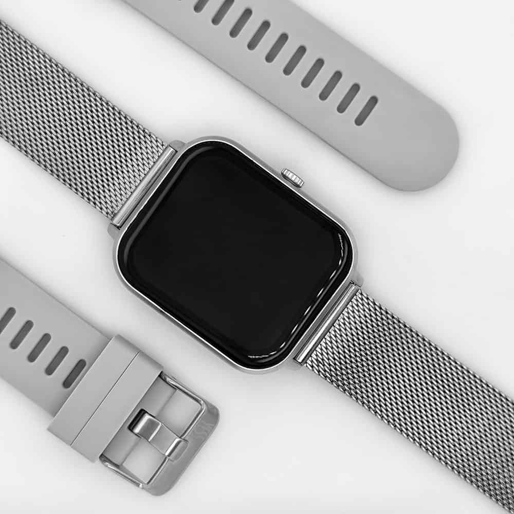 Reloj Smartwatch Yess Unisex Plateado SPRINT-TIME-2