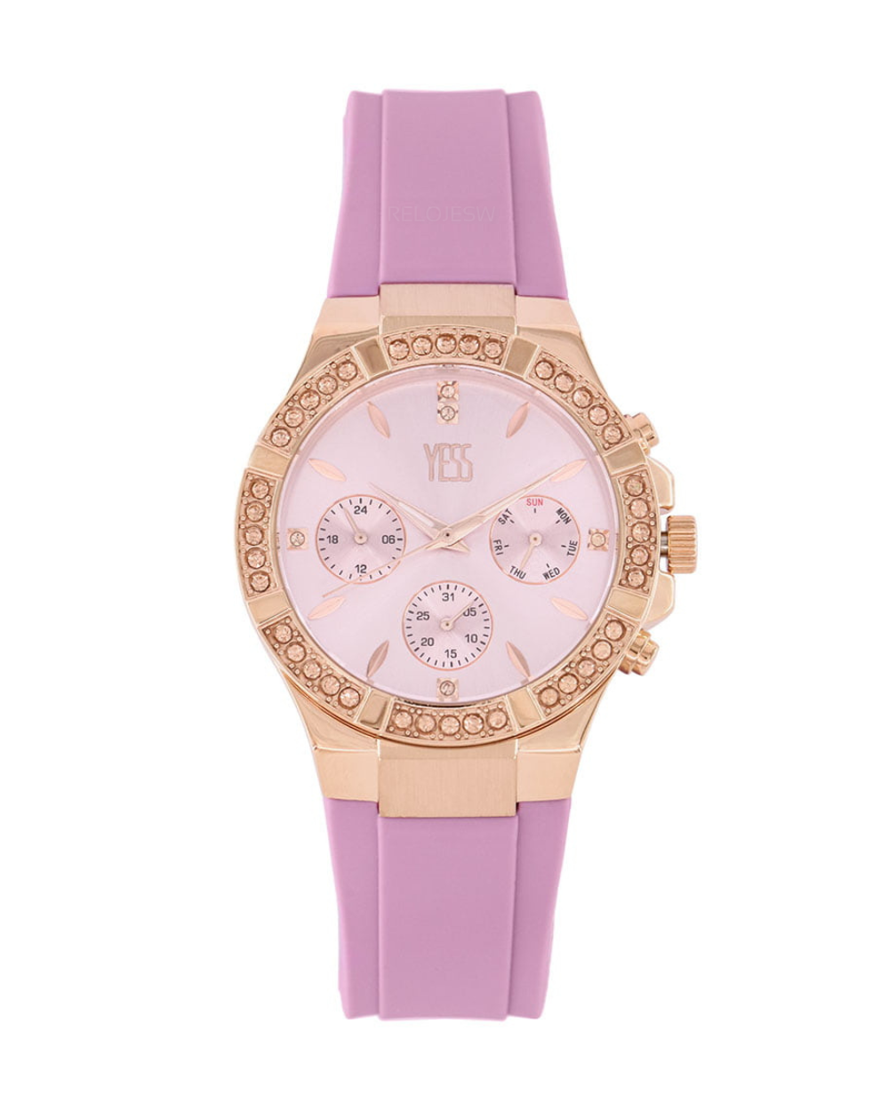Reloj Yess Mujer Rosado Oro Rosa SMT-230424-3