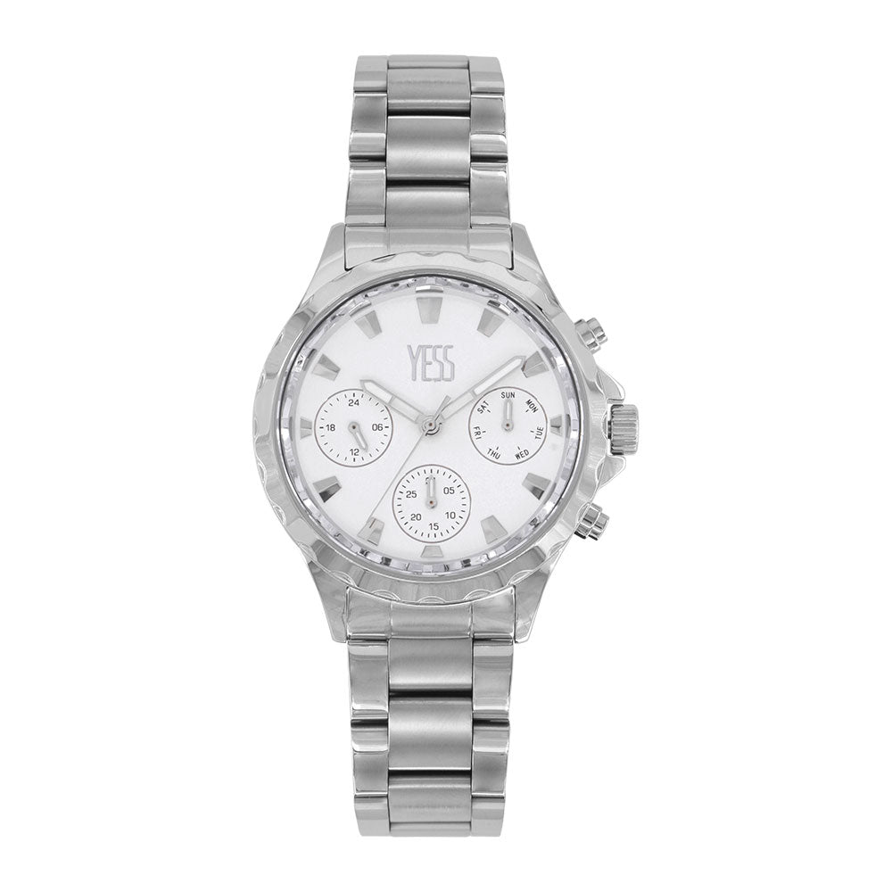 Reloj Yess Mujer Plateado SMT-230910-1