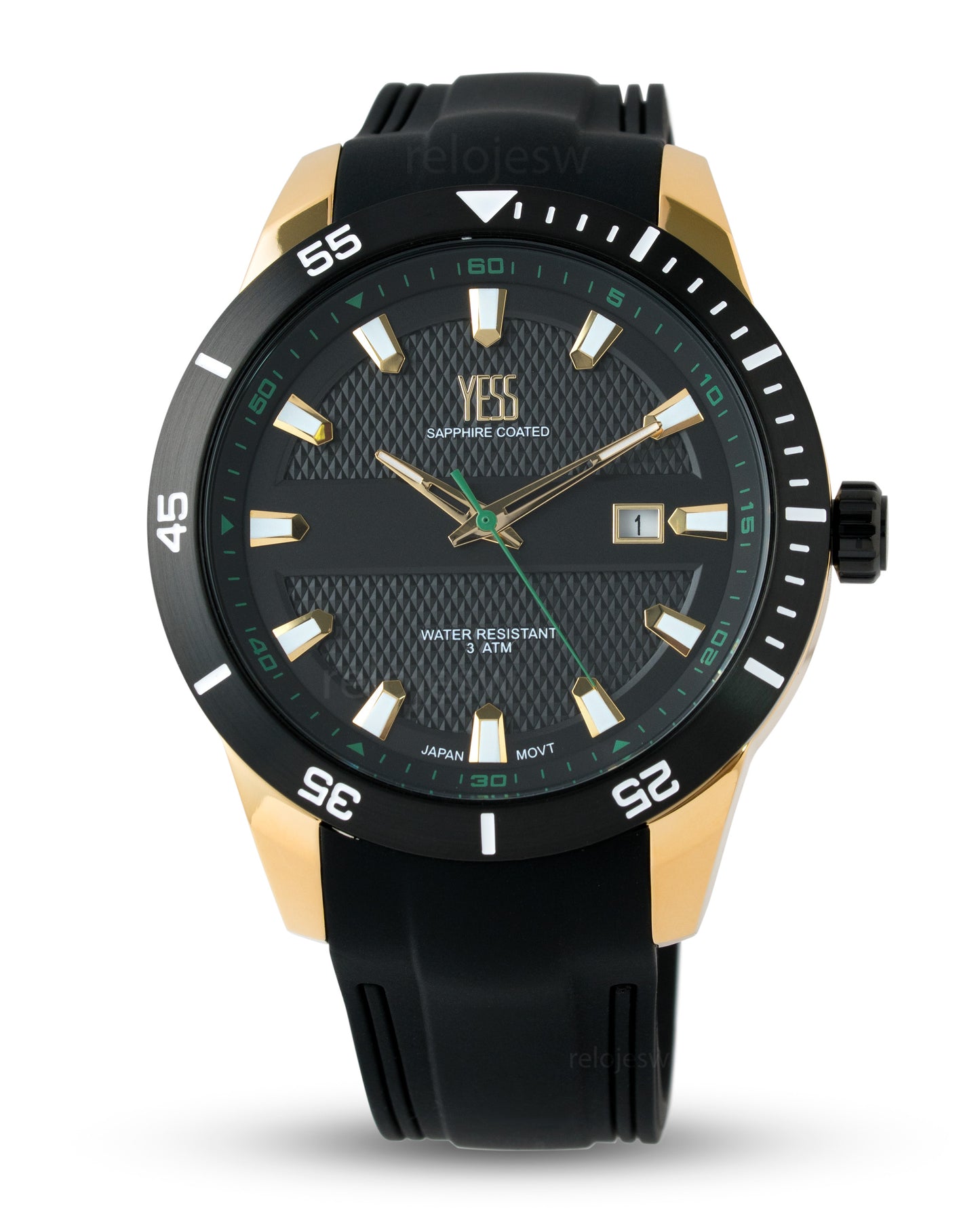 Reloj Yess Hombre Negro SMT-250521-6