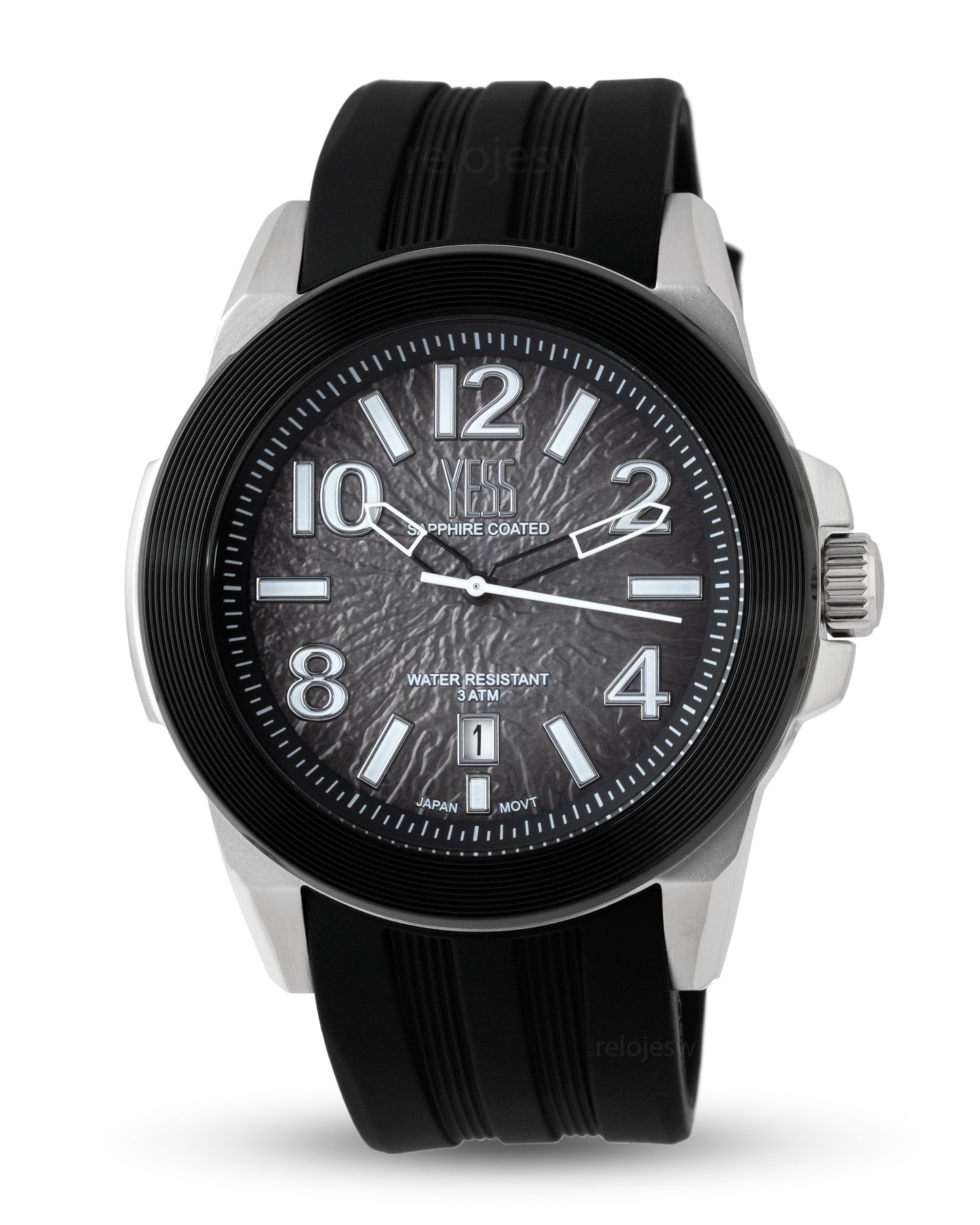 Reloj Yess Hombre Original Negro SMT-250524-5