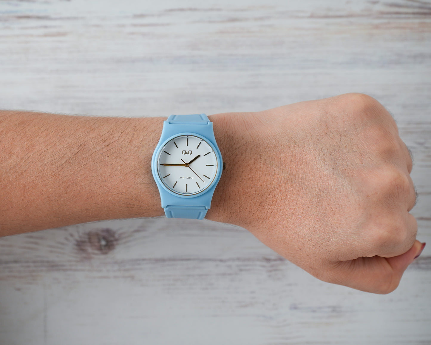 Reloj Q&Q Mujer Original Azul V27A010Y