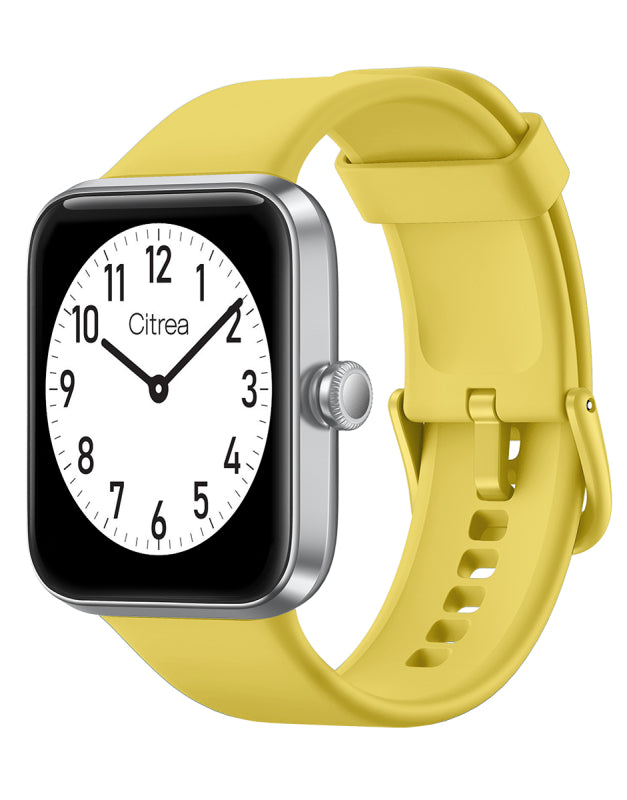 Smartwatch Q&Q Mujer Plateado Amarillo X01A006Y