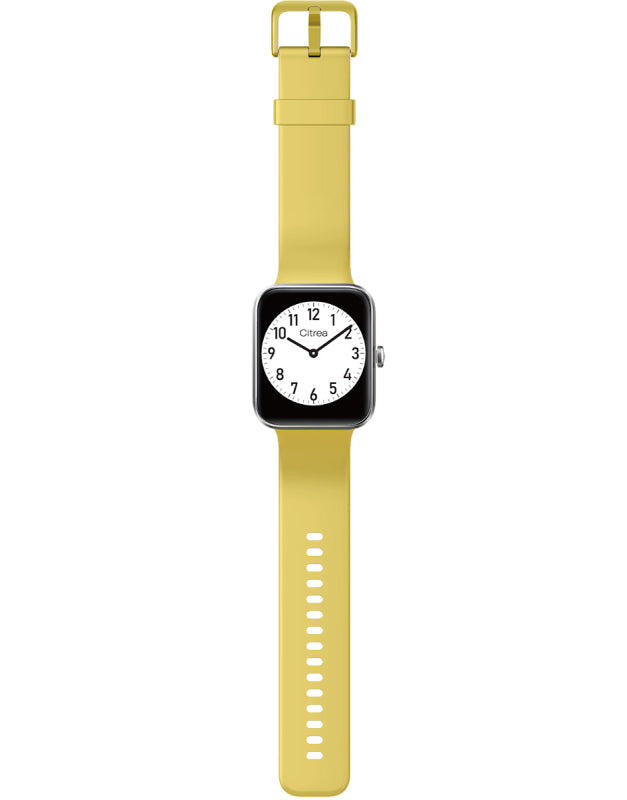 Smartwatch Q&Q Mujer Plateado Amarillo X01A006Y