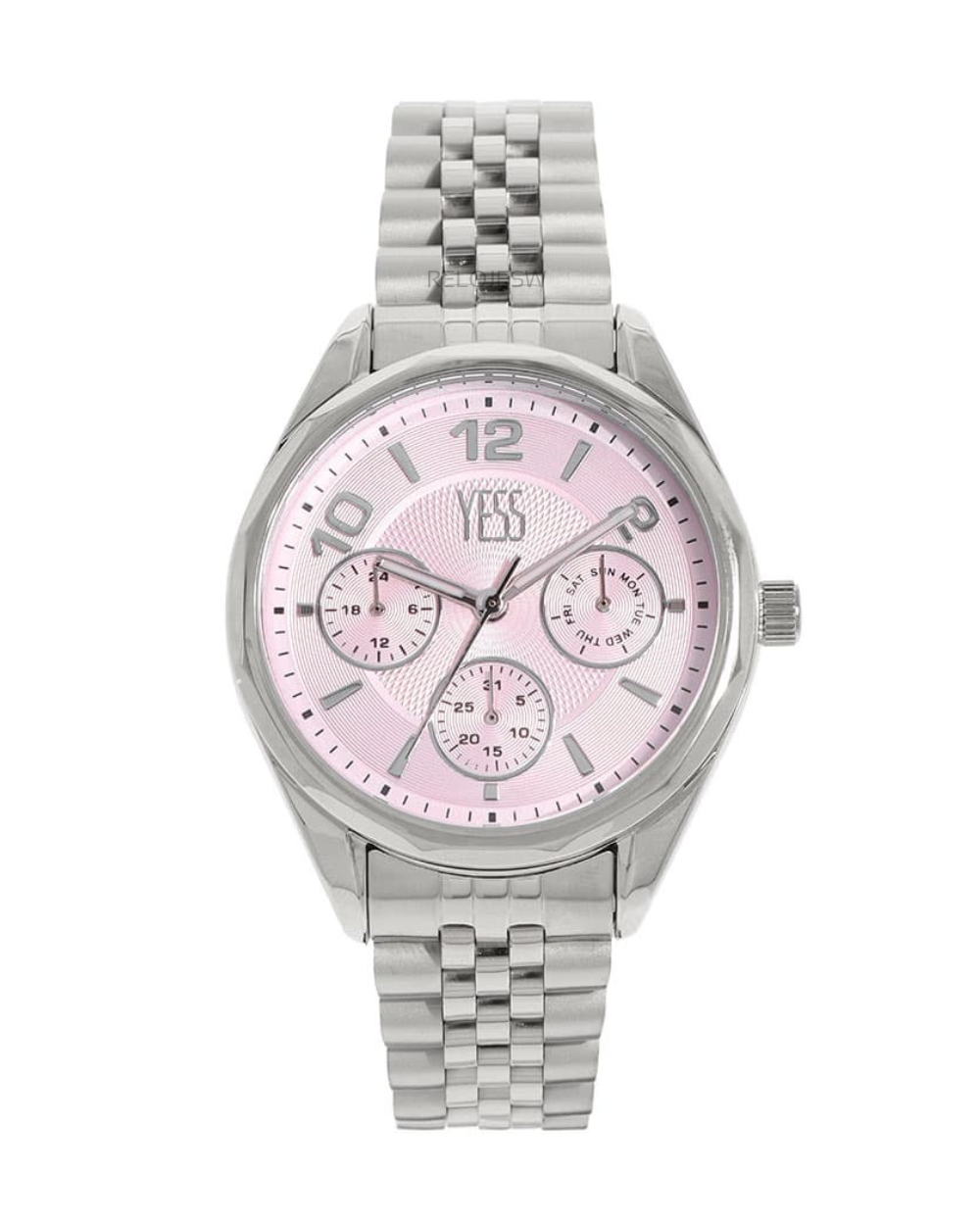 Reloj Yess Mujer Y23010 Plateado Rosado