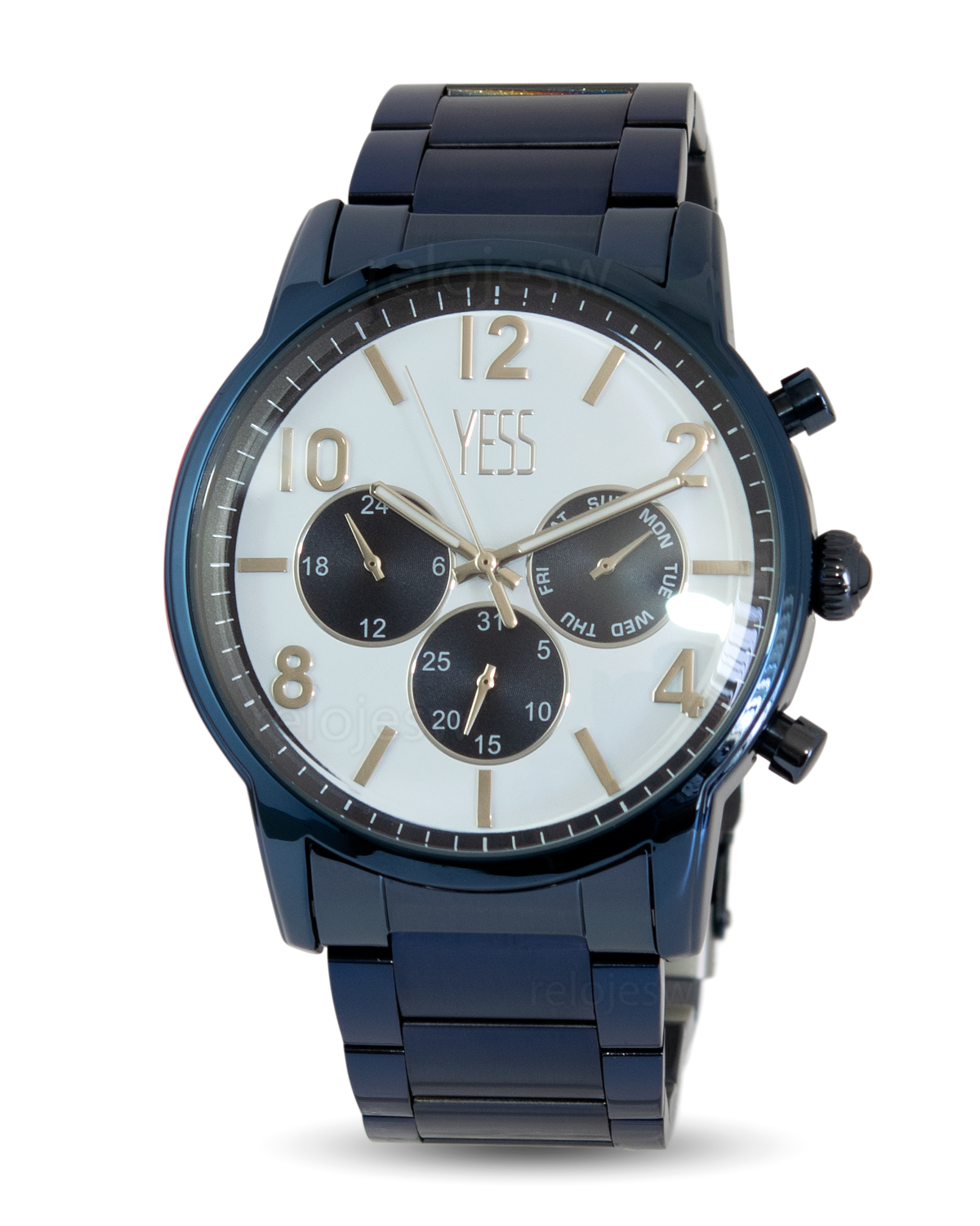 Reloj Yess Hombre Azul Y23025-AZAZ – Relojes W