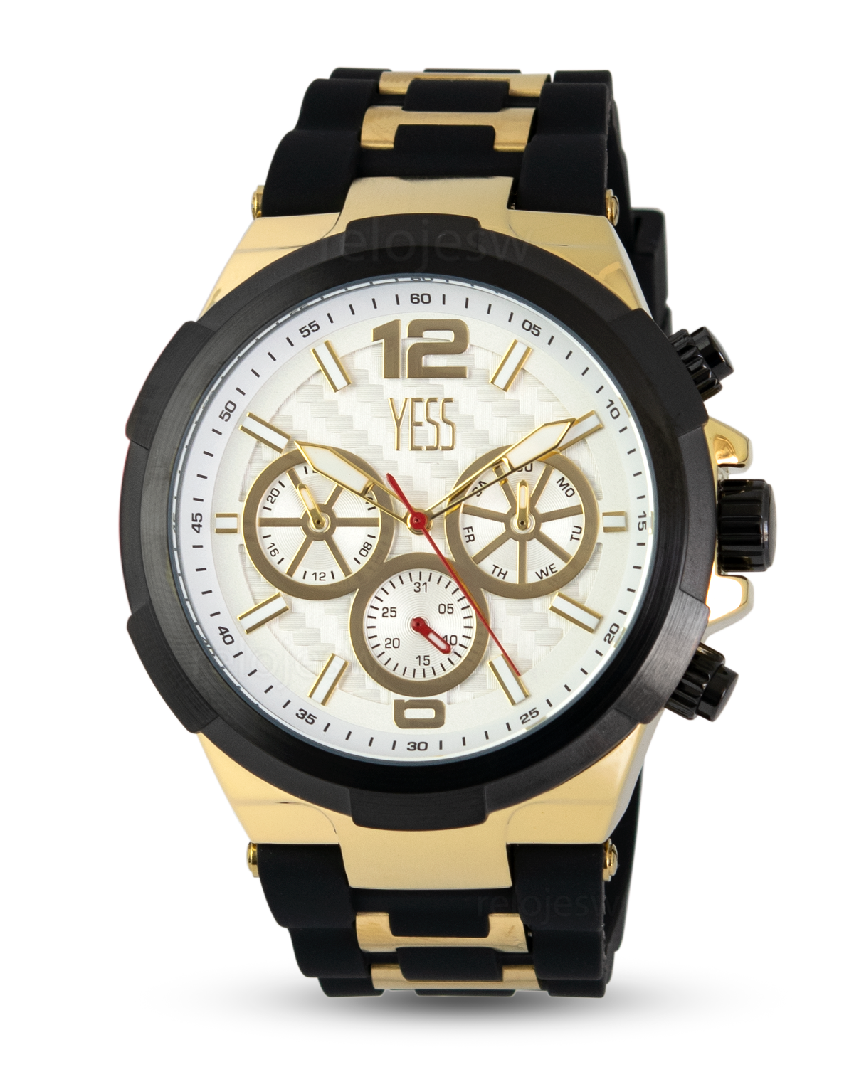 Reloj Yess Hombre Y23029 Negro Dorado
